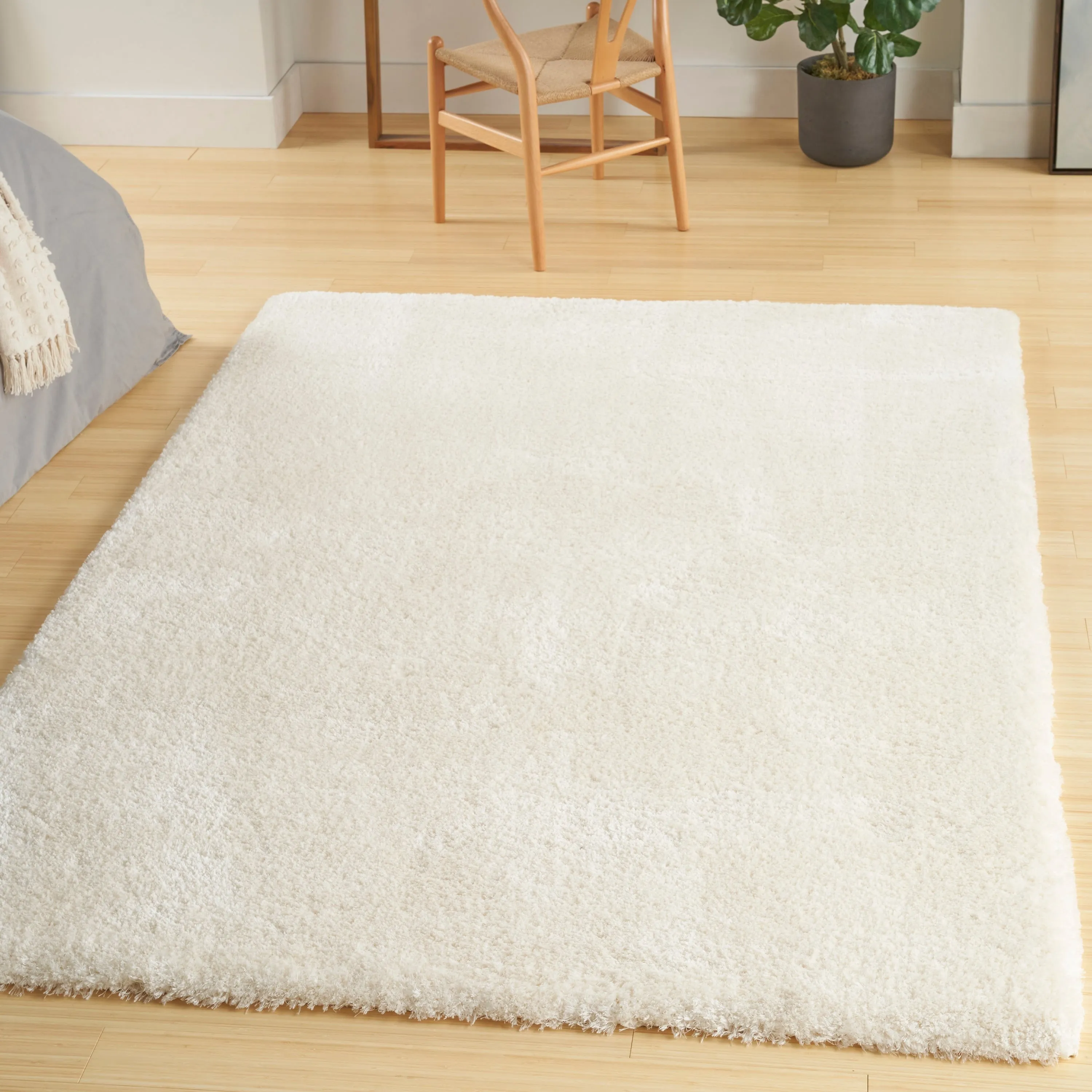 Nourison Luxurious Shag Ultra-plush Pile Glam Solid Area Rug