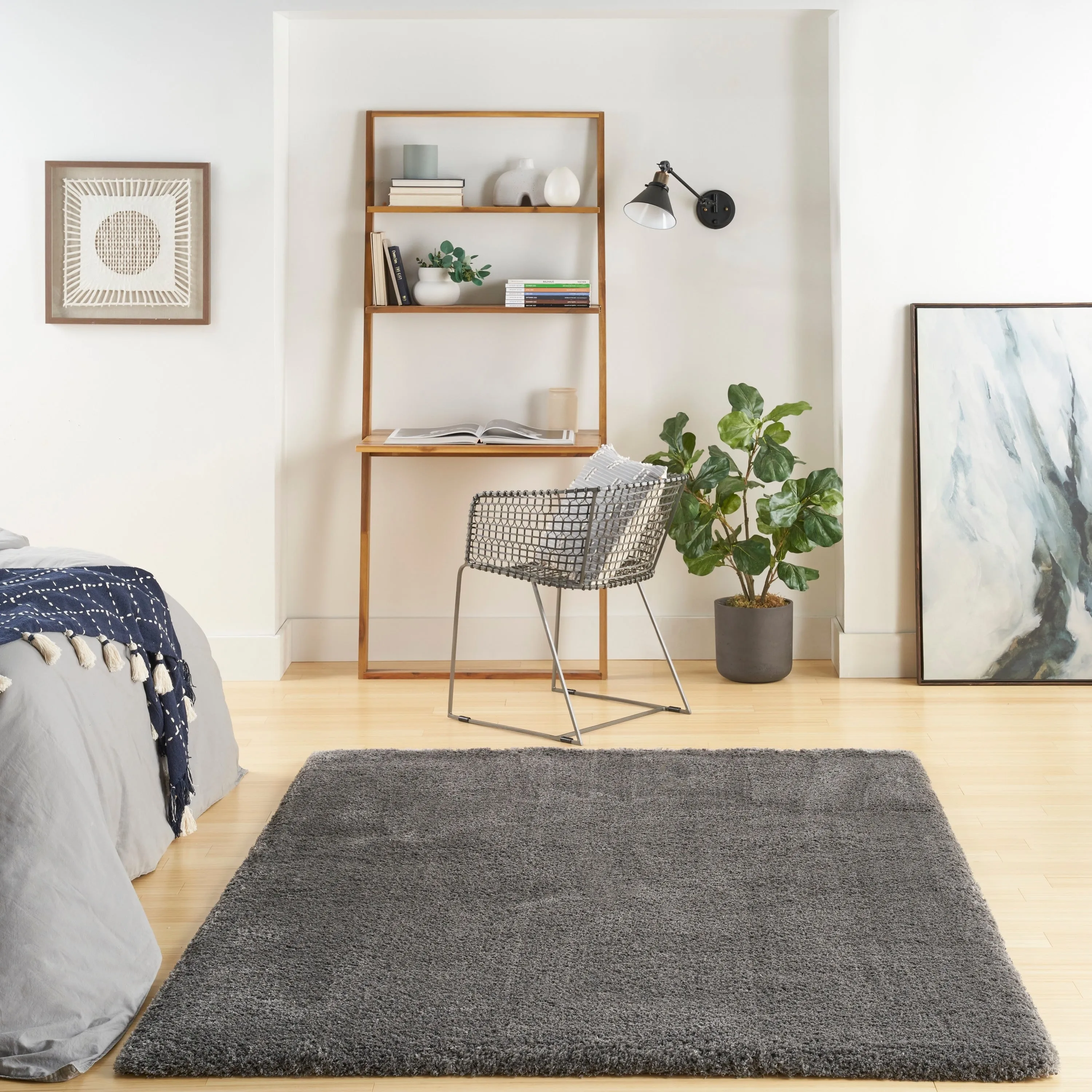 Nourison Luxurious Shag Ultra-plush Pile Glam Solid Area Rug