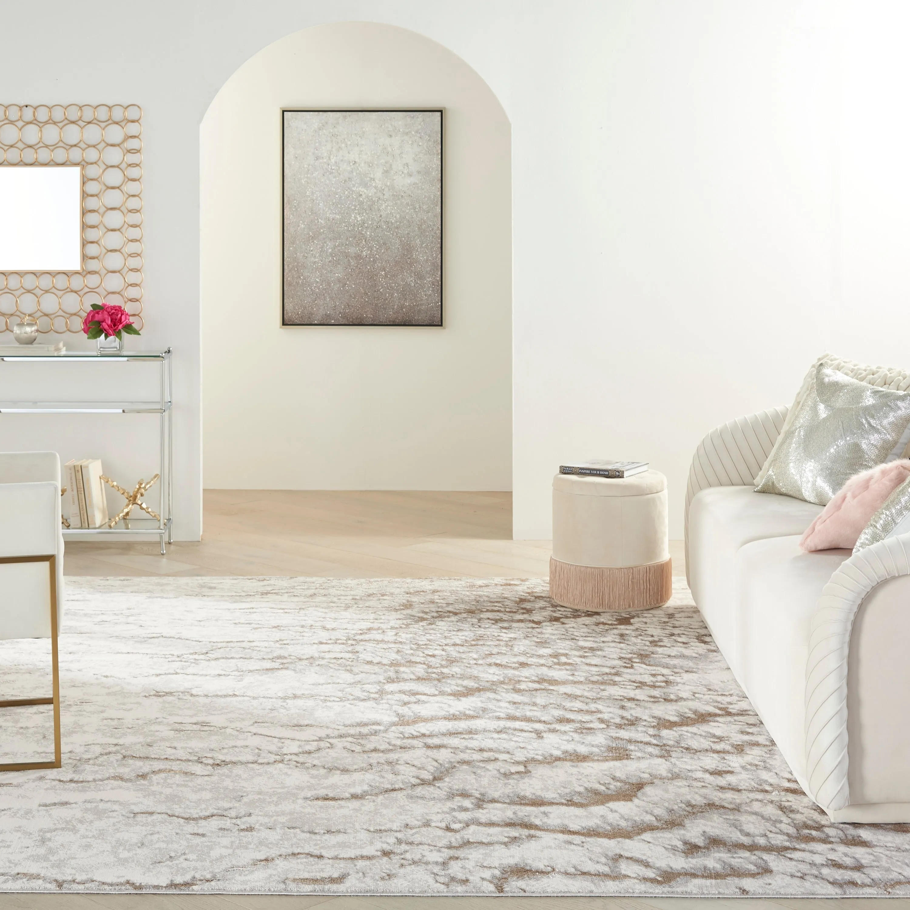 Nourison Metallic Chic Abstract Area Rug