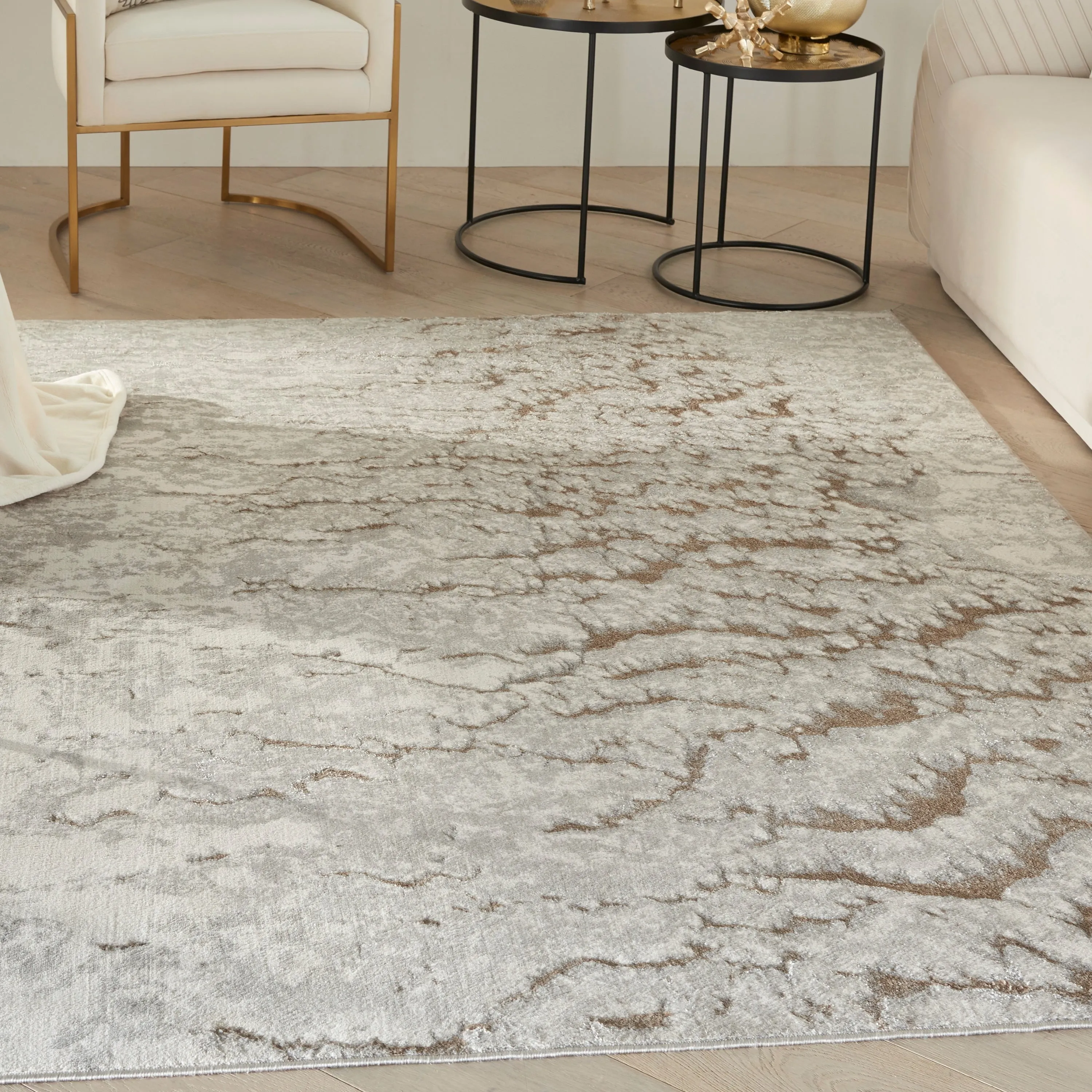 Nourison Metallic Chic Abstract Area Rug