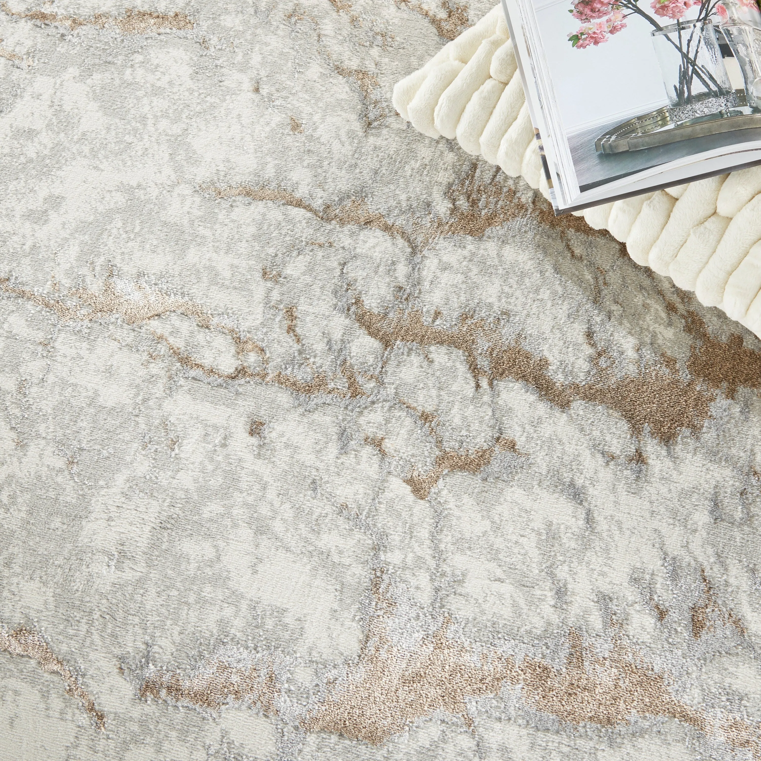 Nourison Metallic Chic Abstract Area Rug