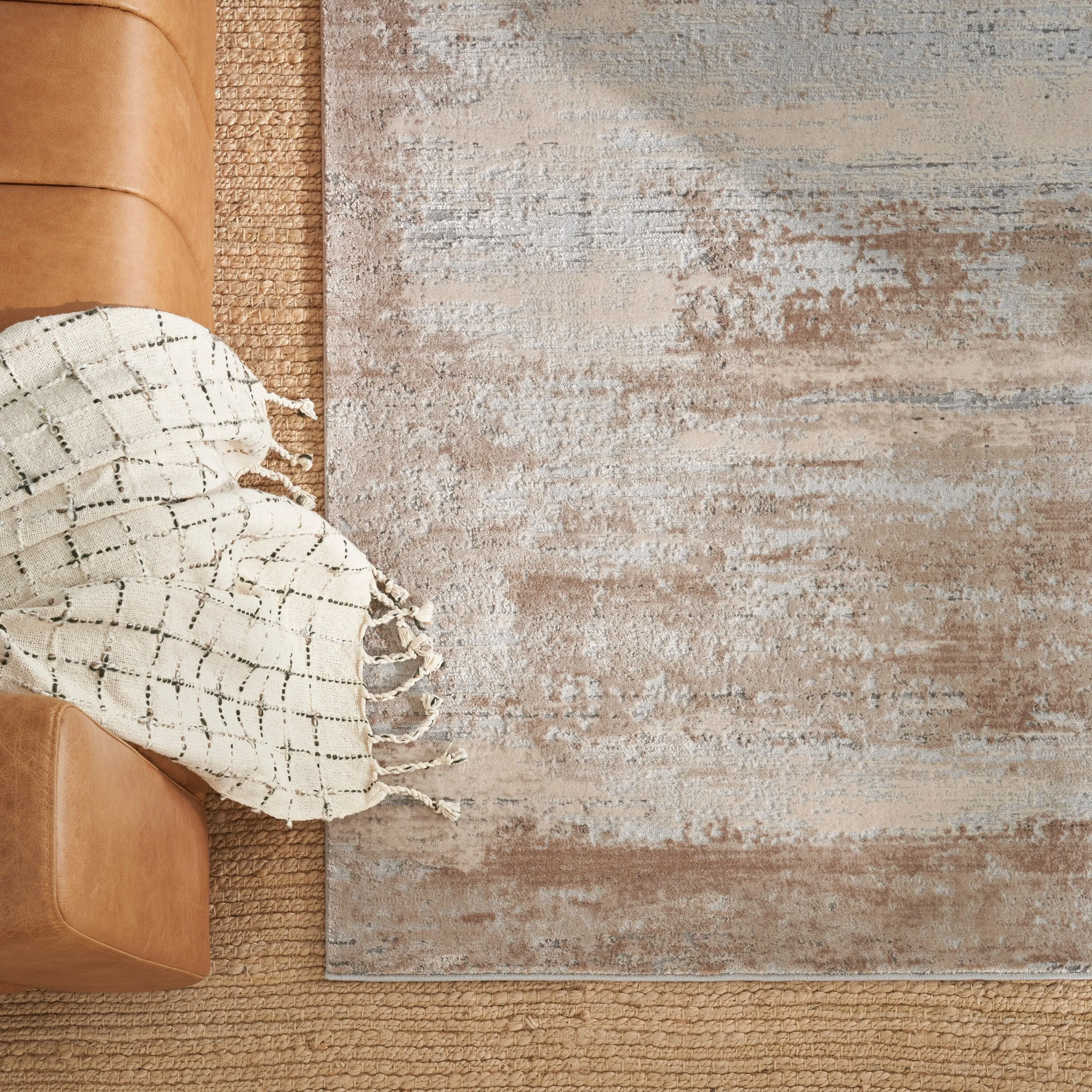 Nourison Natural Jute Indoor only Solid Area Rug