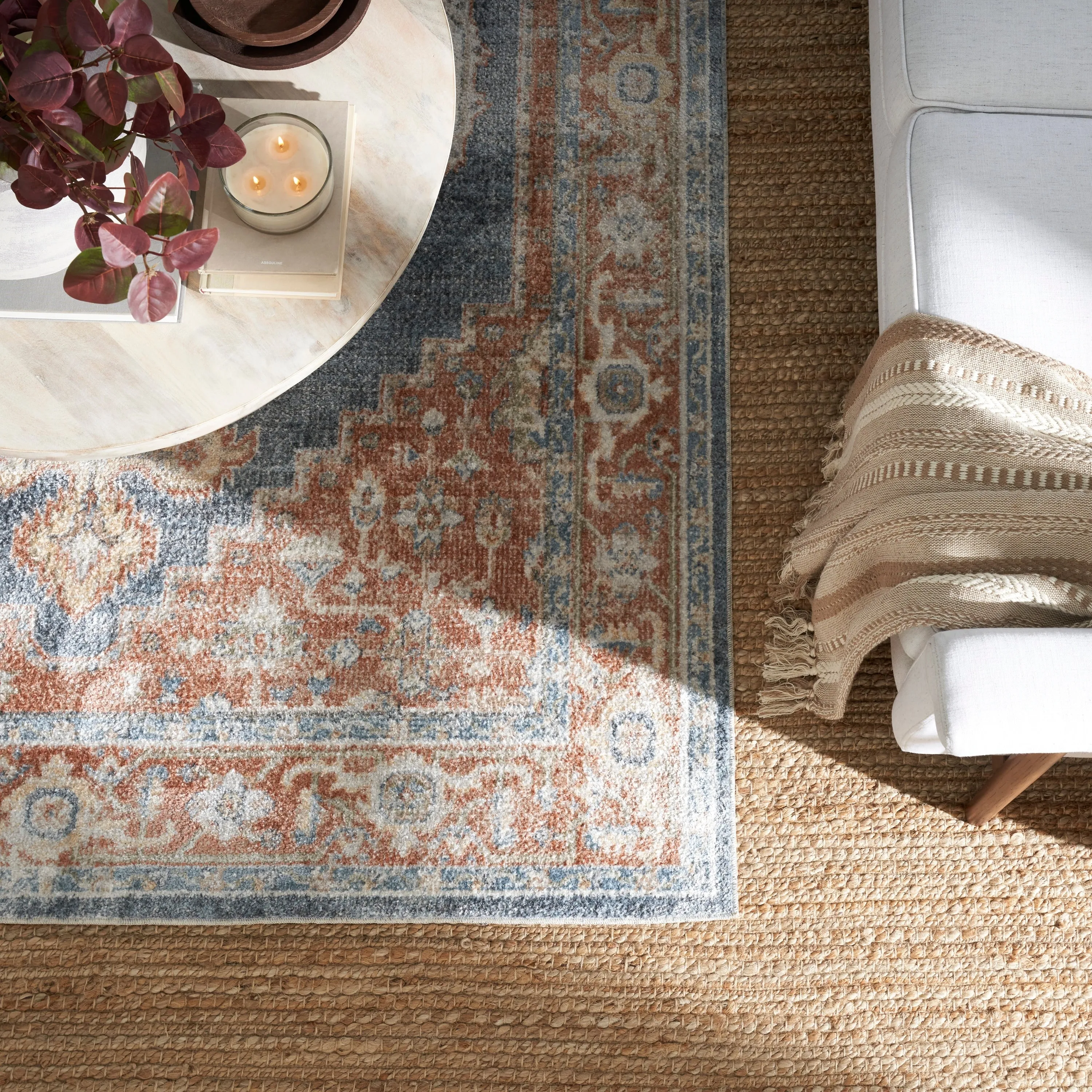 Nourison Natural Jute Indoor only Solid Area Rug
