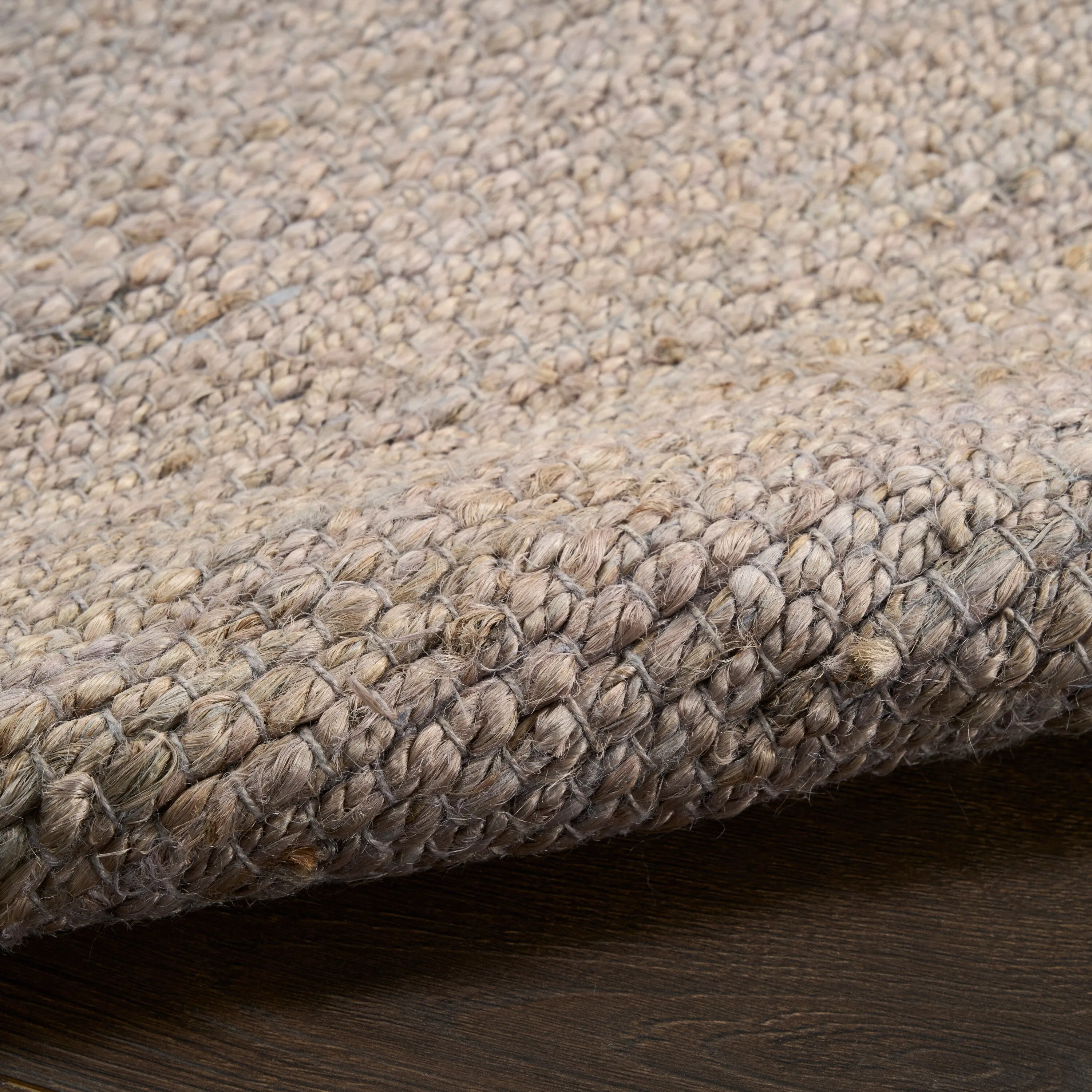 Nourison Natural Jute Indoor only Solid Area Rug