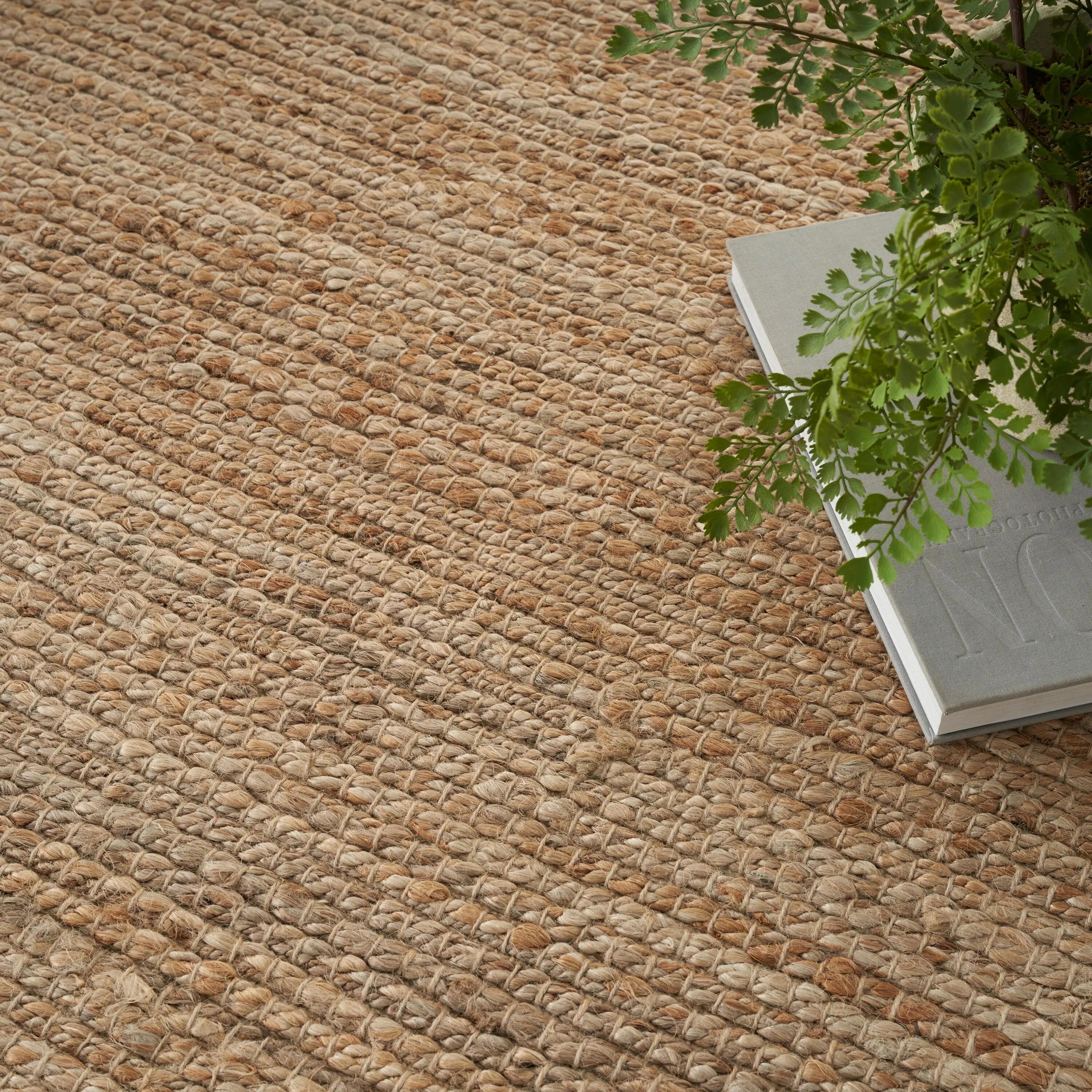 Nourison Natural Jute Indoor only Solid Area Rug