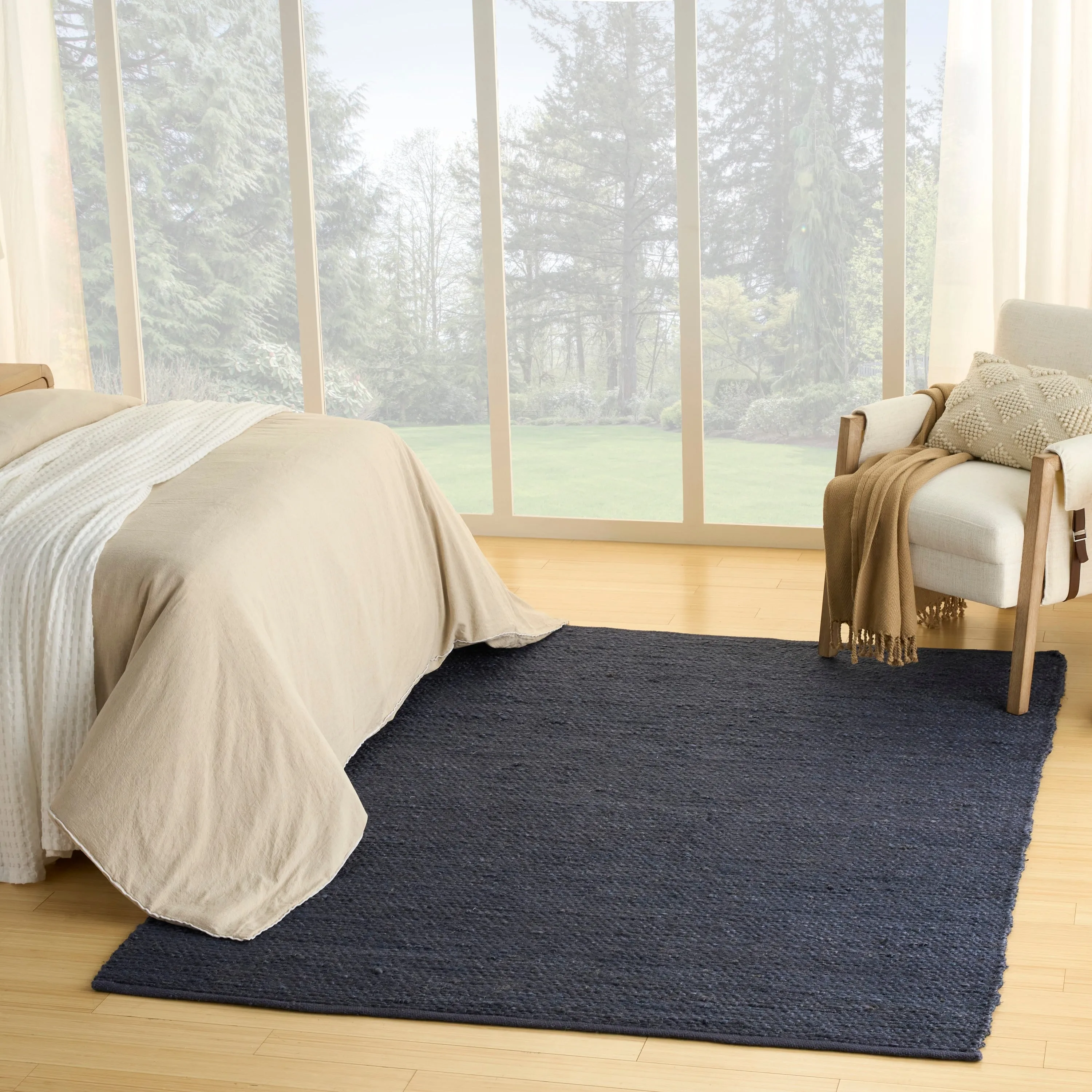 Nourison Natural Jute Indoor only Solid Area Rug