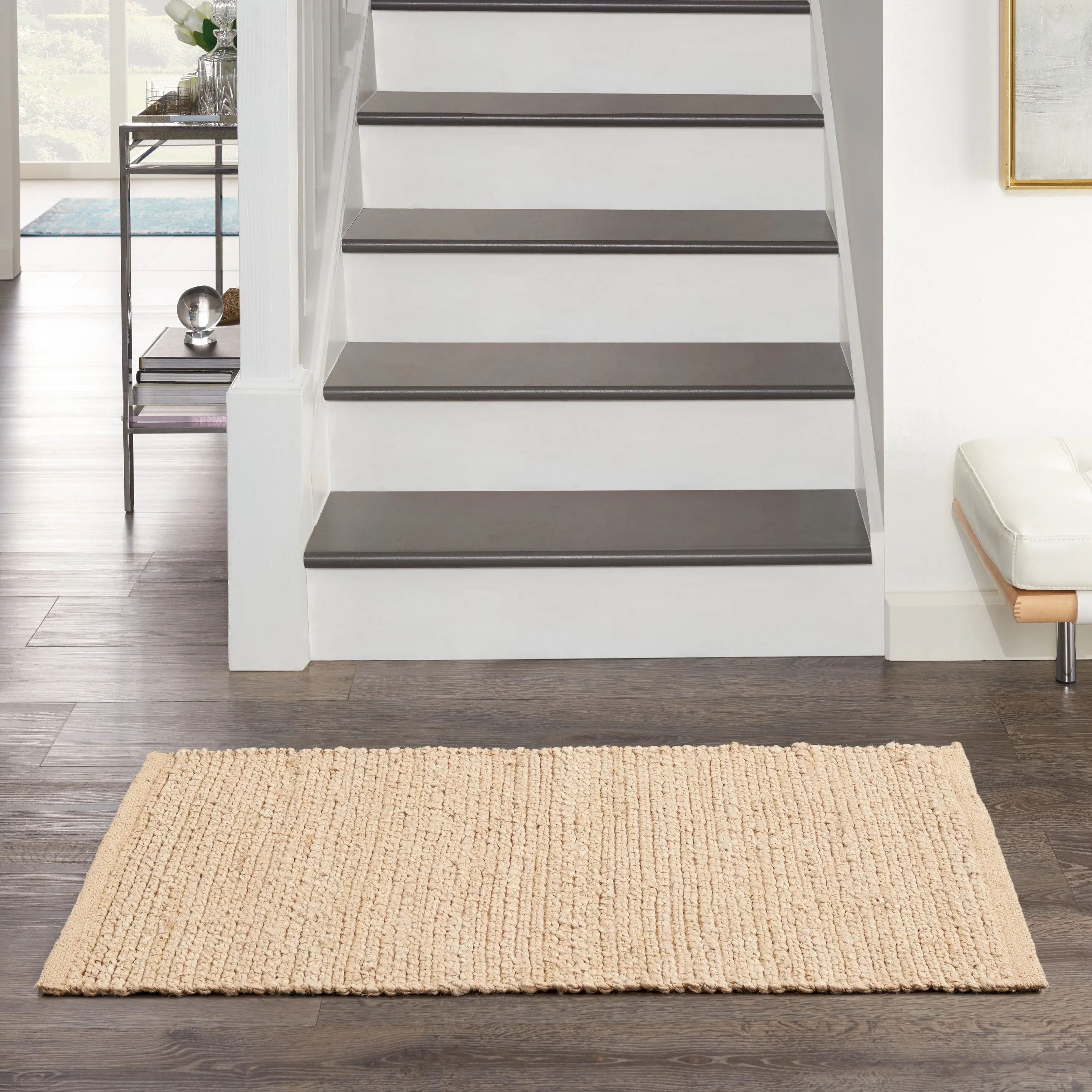 Nourison Natural Jute Indoor only Solid Area Rug