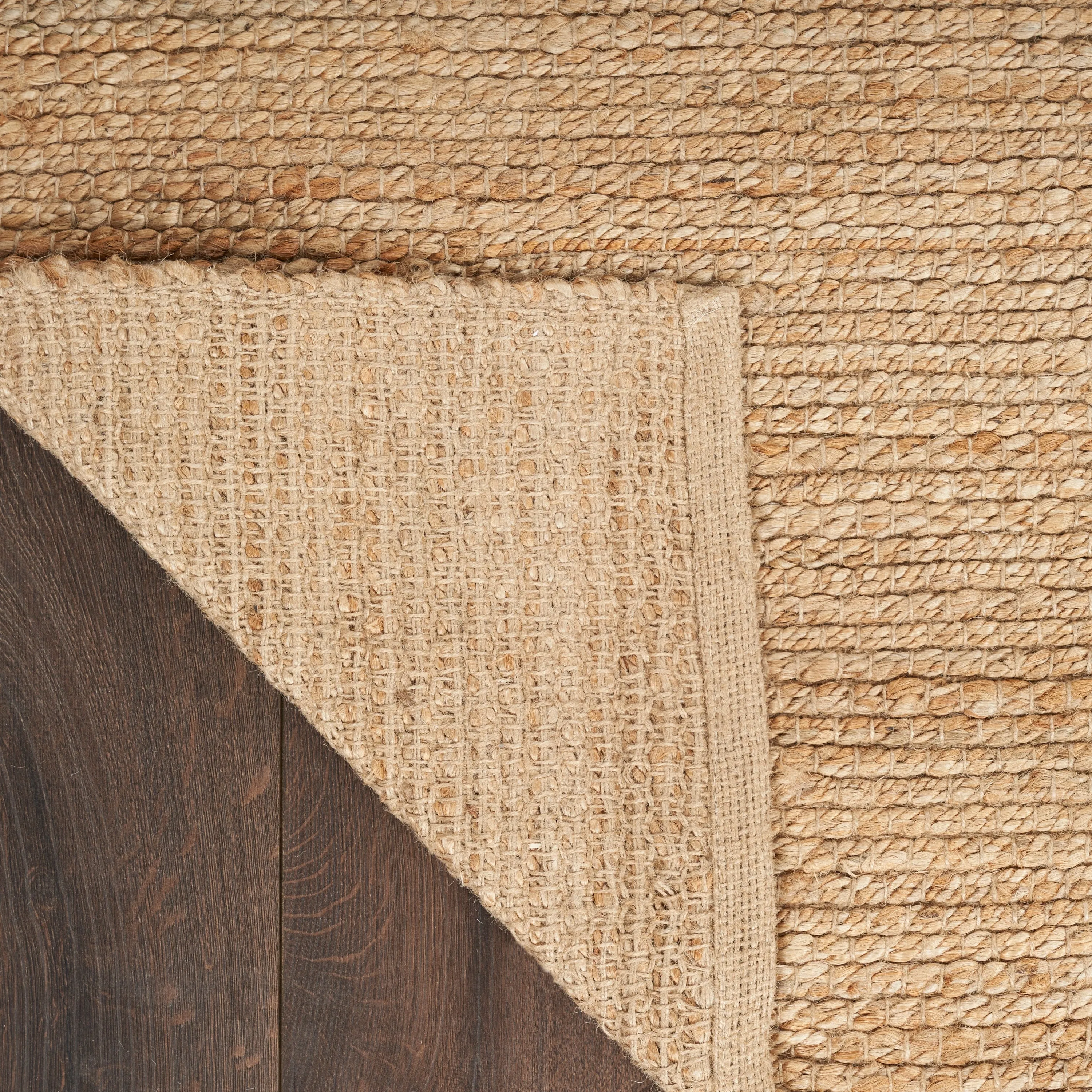 Nourison Natural Jute Indoor only Solid Area Rug