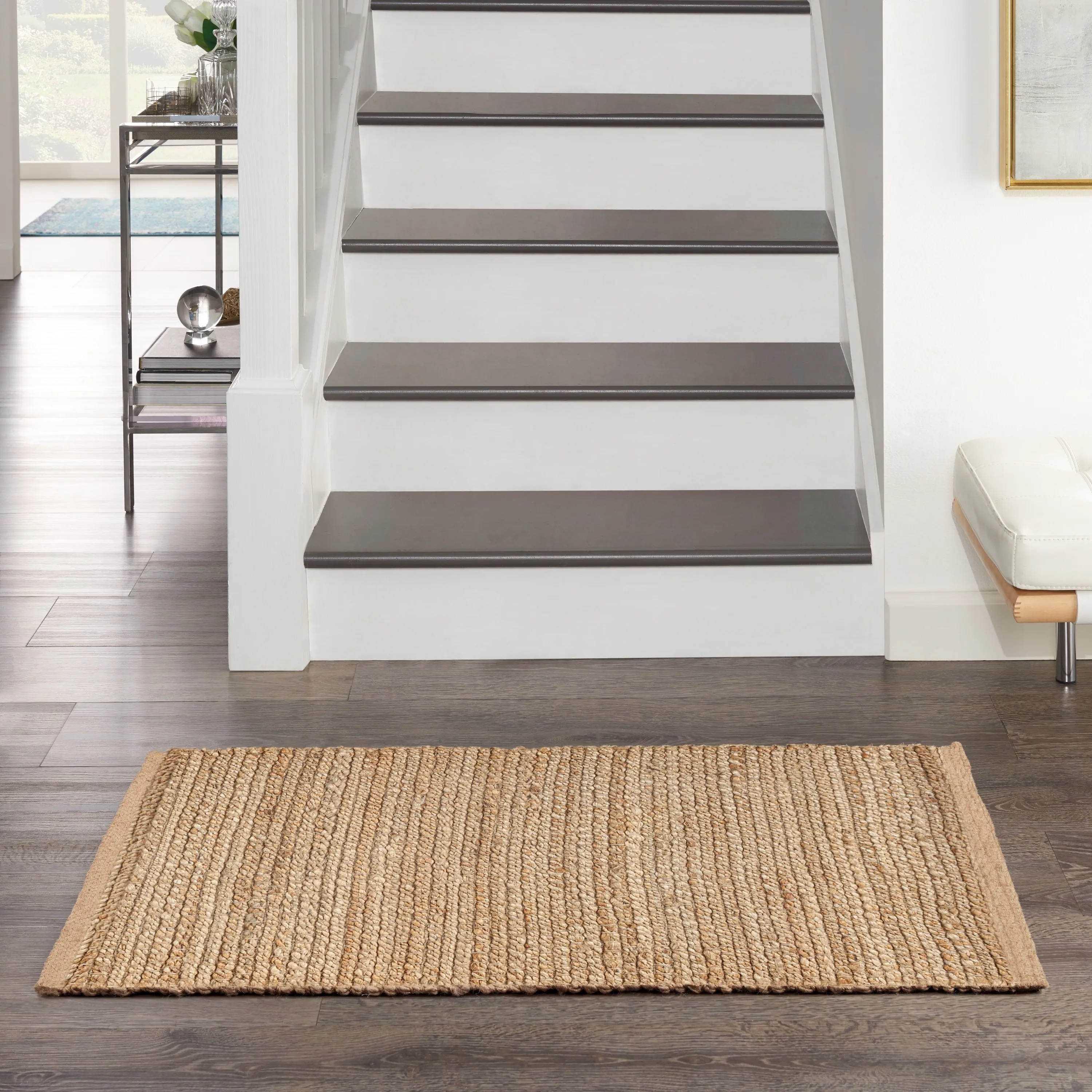 Nourison Natural Jute Indoor only Solid Area Rug