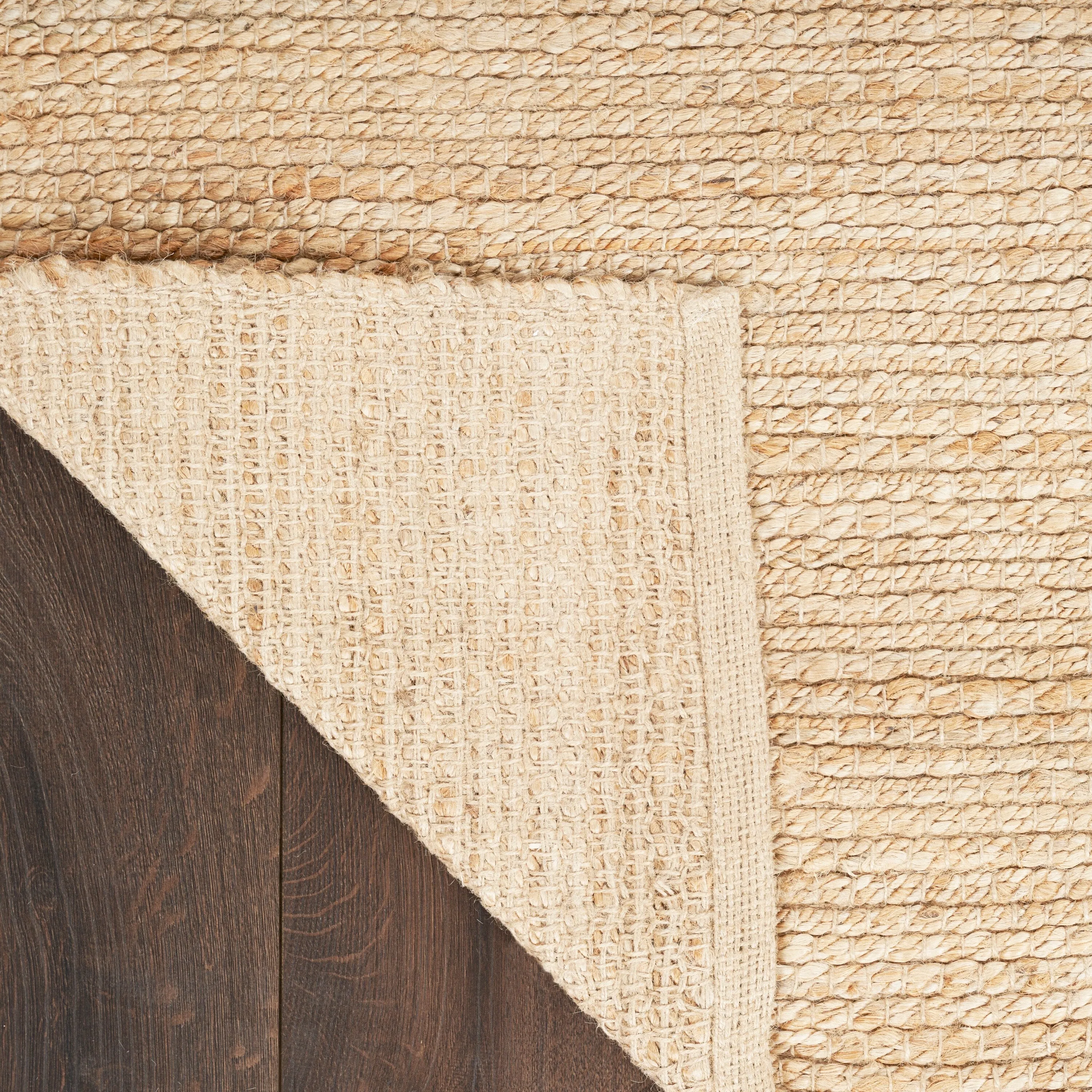 Nourison Natural Jute Indoor only Solid Area Rug