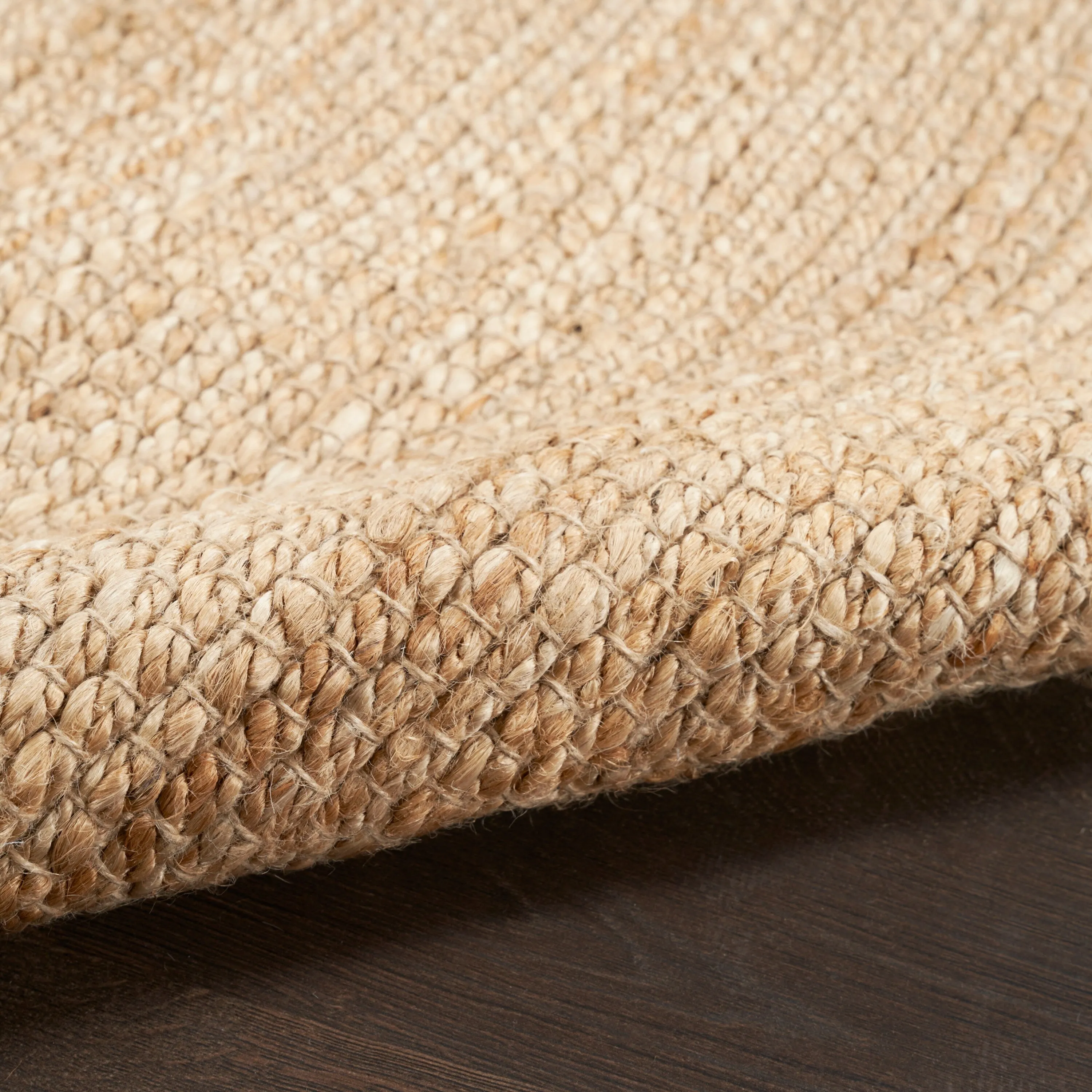 Nourison Natural Jute Indoor only Solid Area Rug