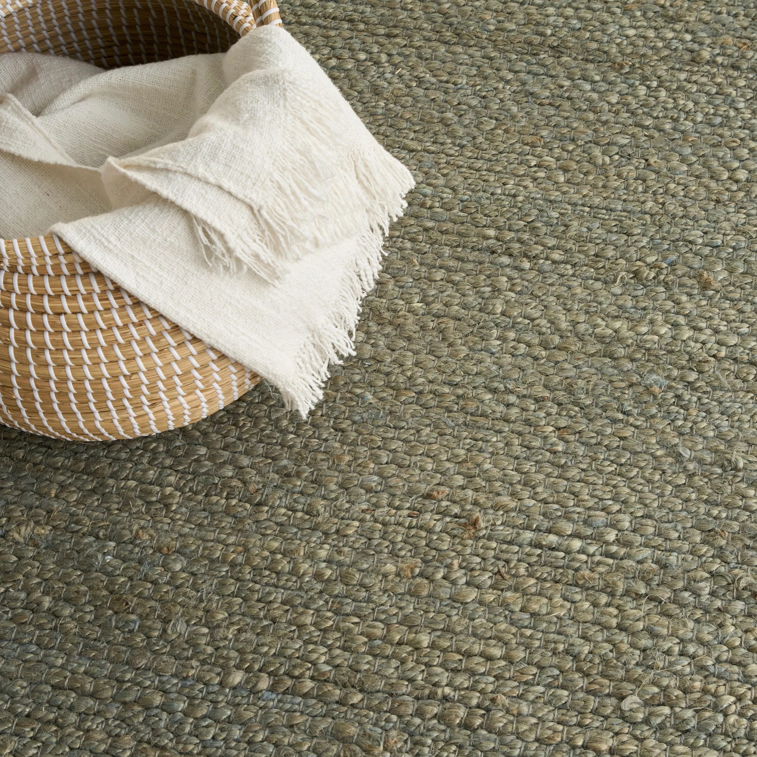 Nourison Natural Jute Indoor only Solid Area Rug