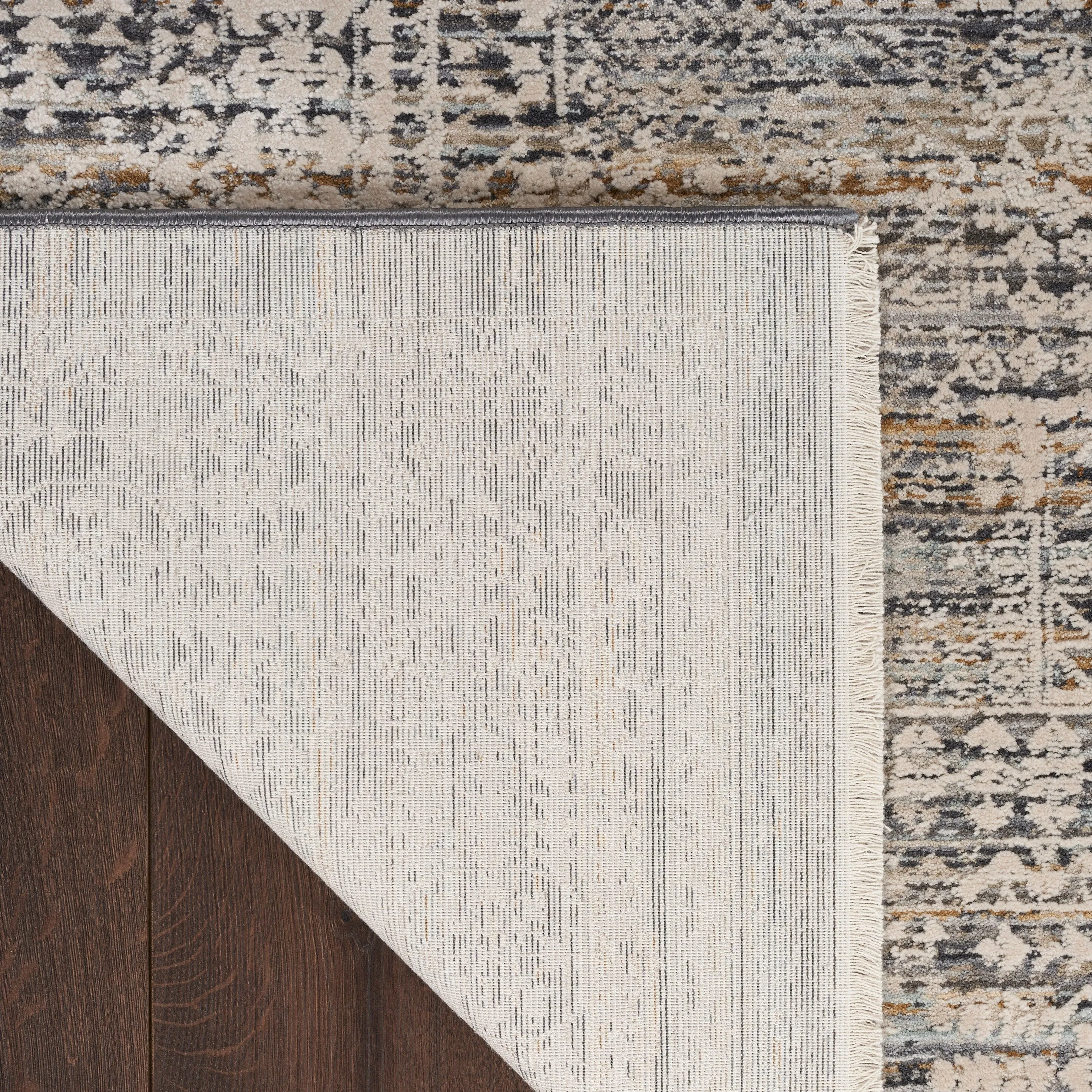 Nourison Nyle Indoor only Grey Geometric Area Rug