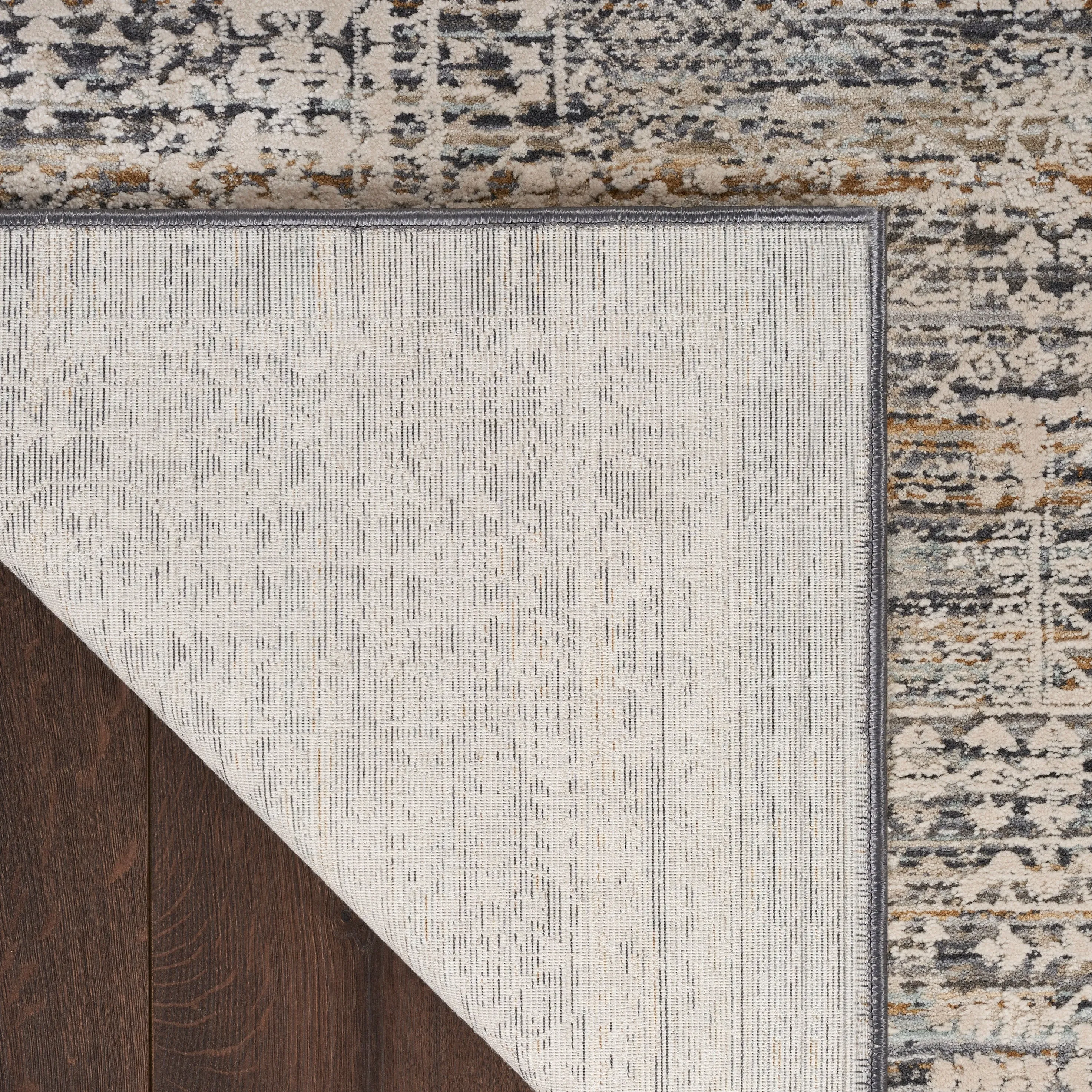 Nourison Nyle Indoor only Grey Geometric Area Rug