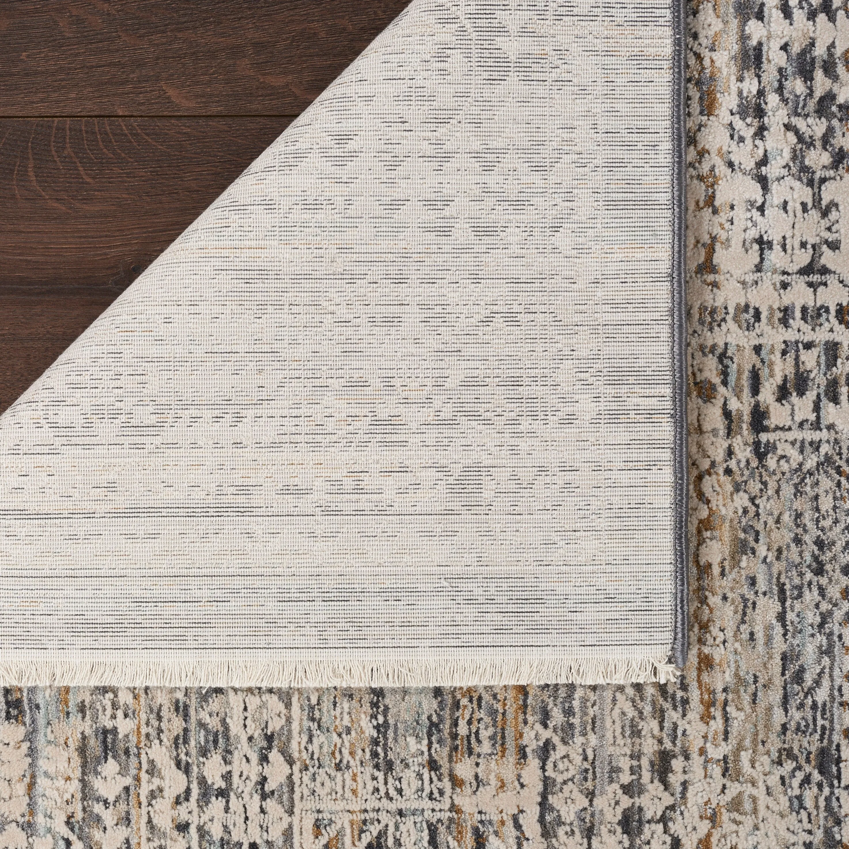 Nourison Nyle Indoor only Grey Geometric Area Rug