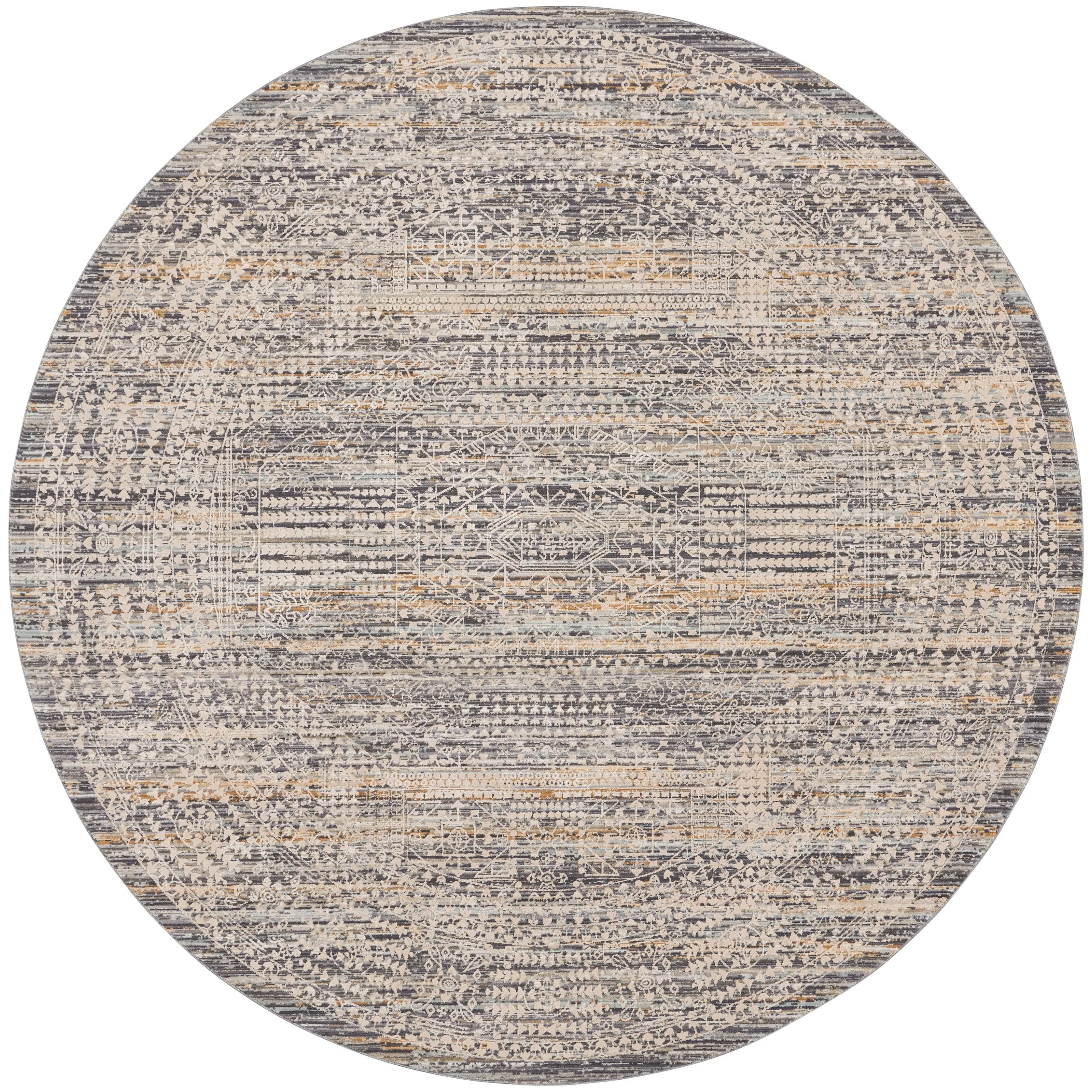 Nourison Nyle Indoor only Grey Geometric Area Rug
