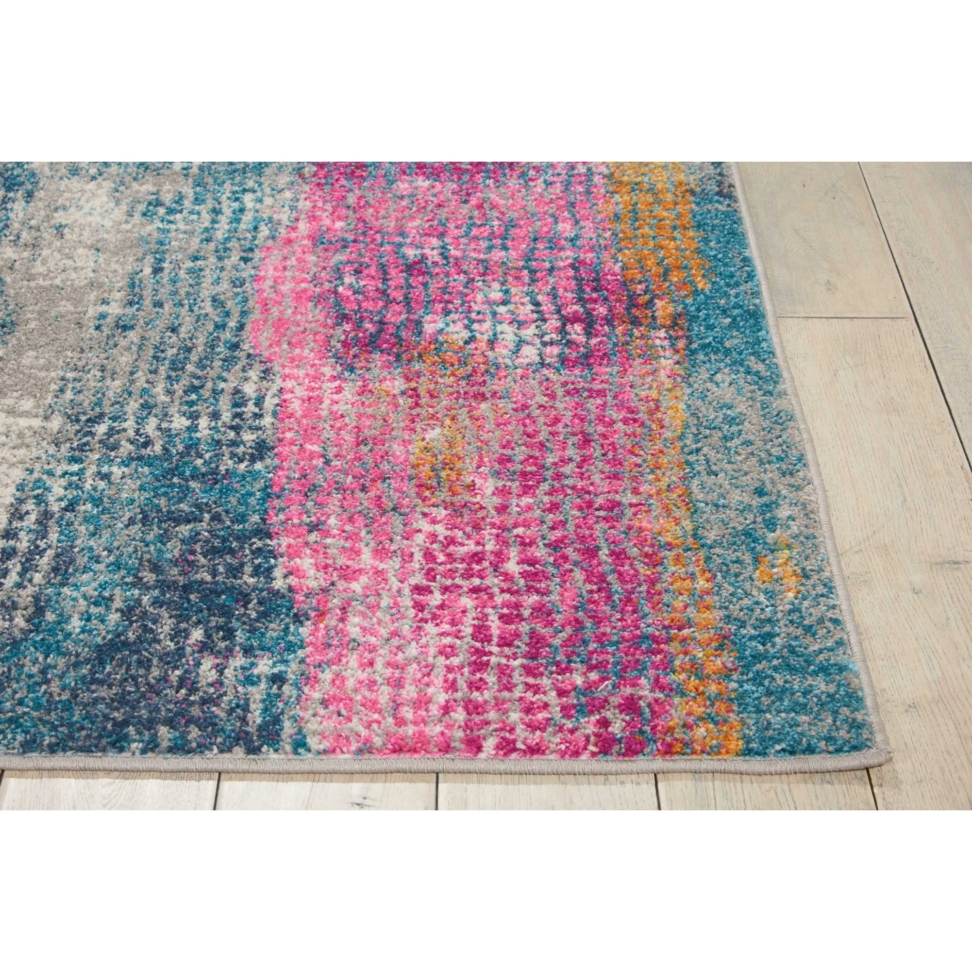 Nourison Passion Boho Brushstroke Grey/Multicolor Area Rug