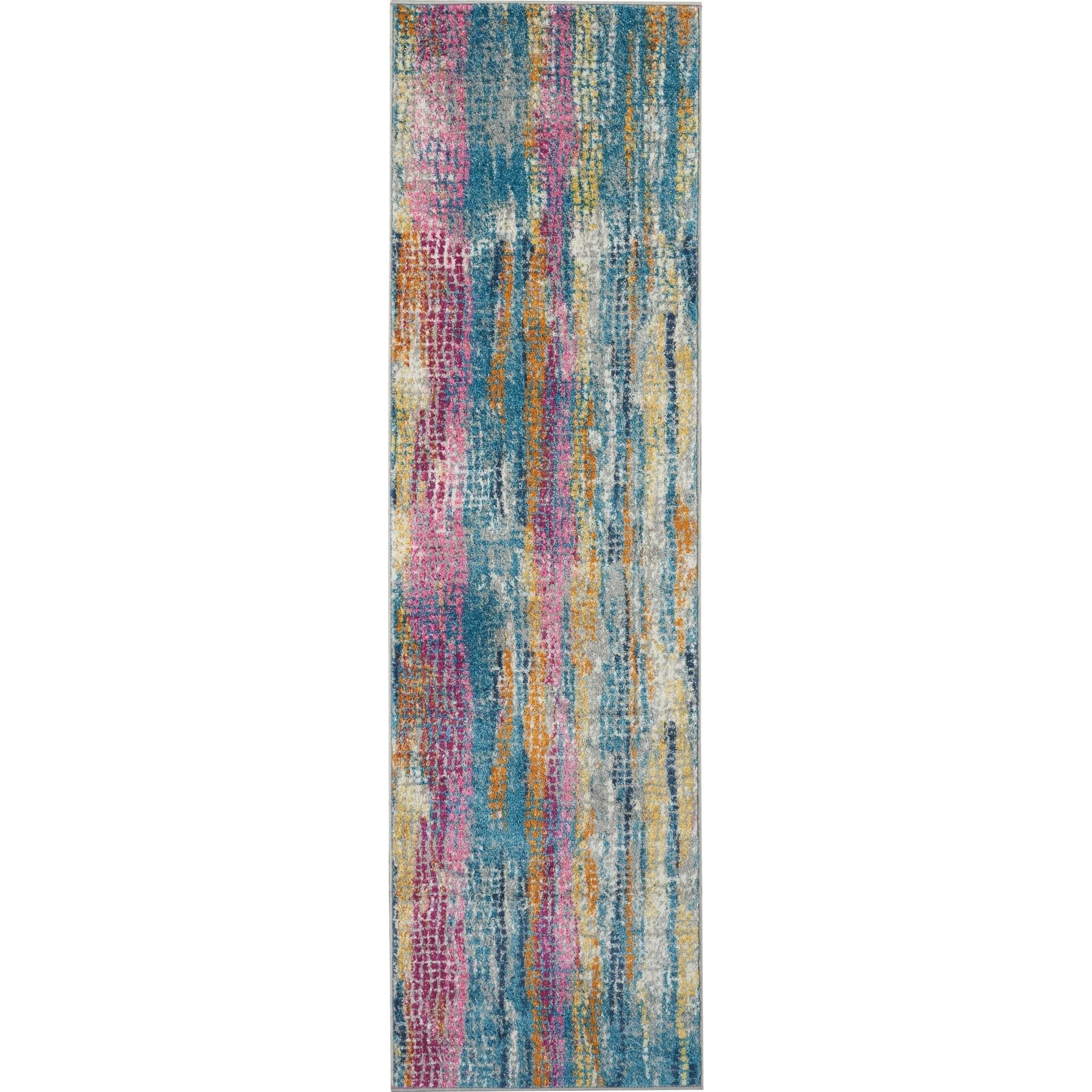 Nourison Passion Boho Brushstroke Grey/Multicolor Area Rug