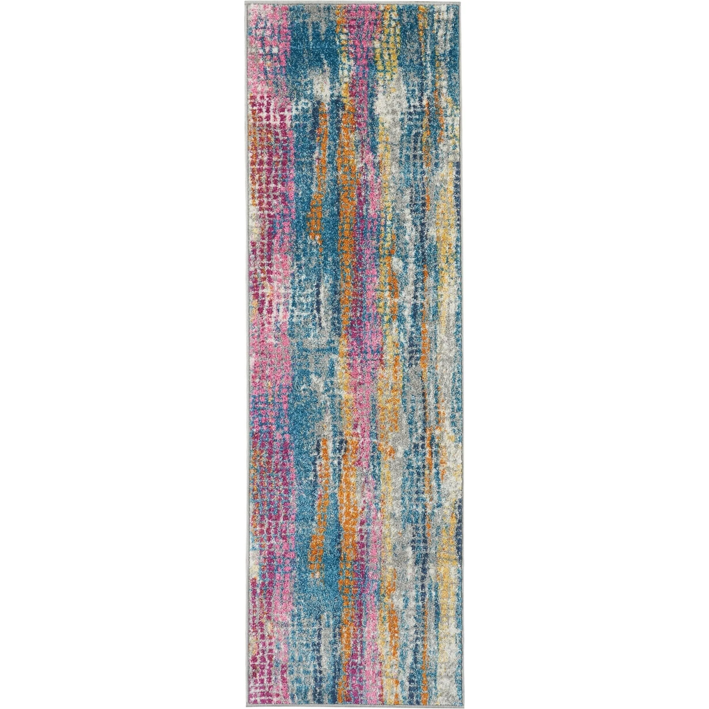 Nourison Passion Boho Brushstroke Grey/Multicolor Area Rug