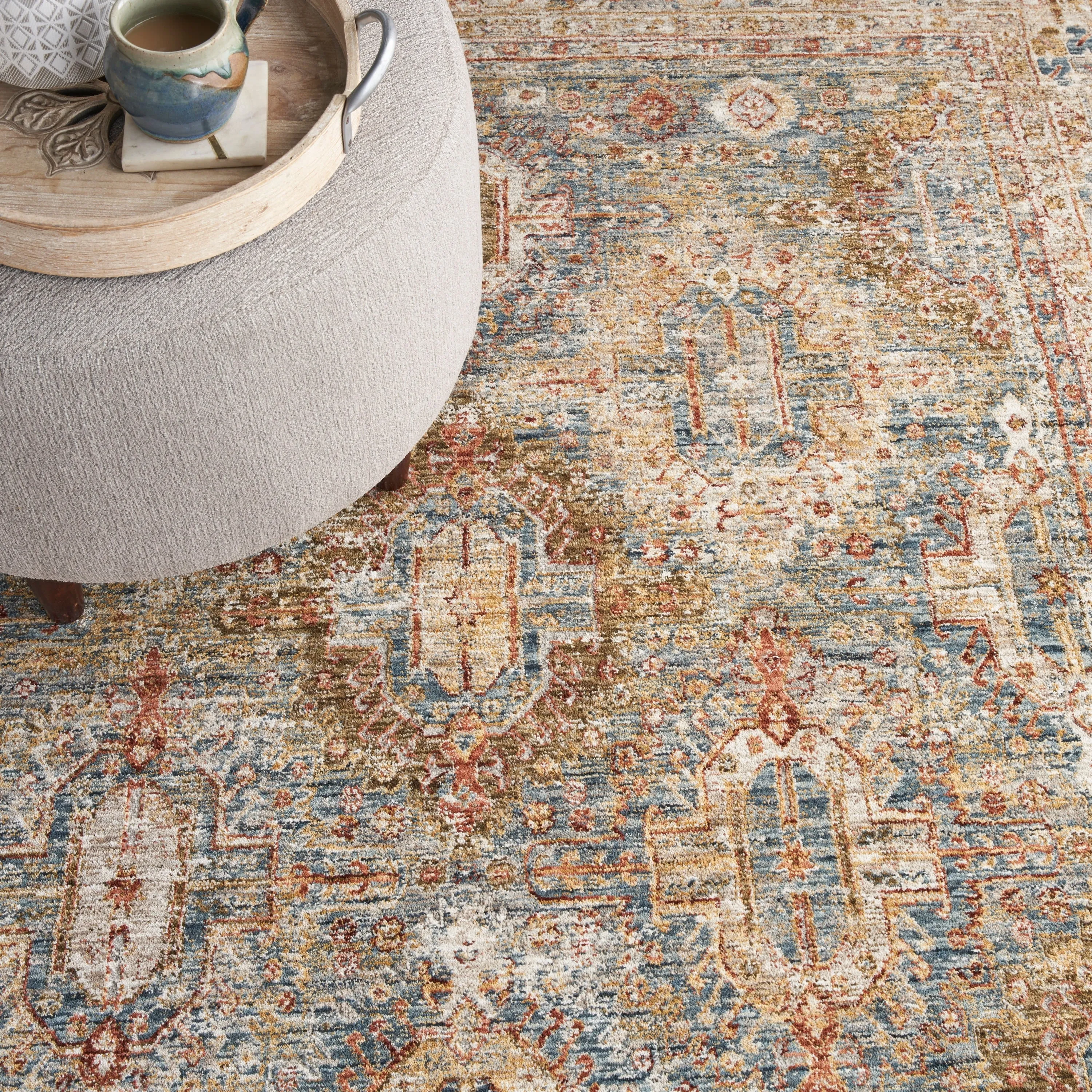 Nourison Petra Traditional Vintage Persian Area Rug
