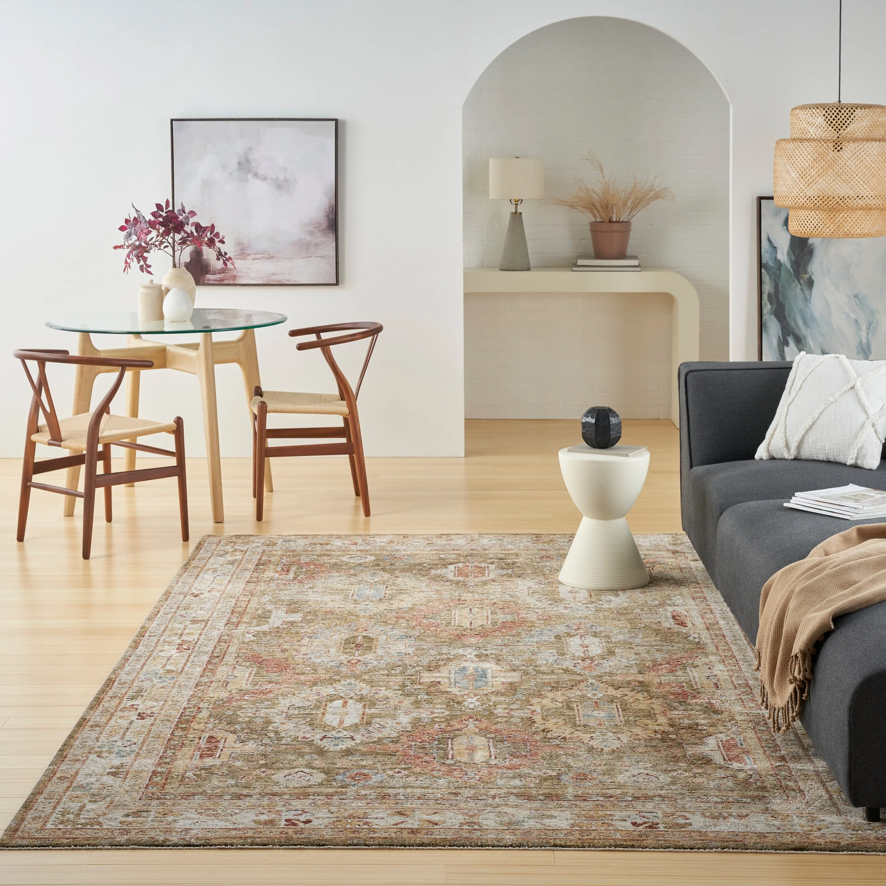 Nourison Petra Traditional Vintage Persian Area Rug