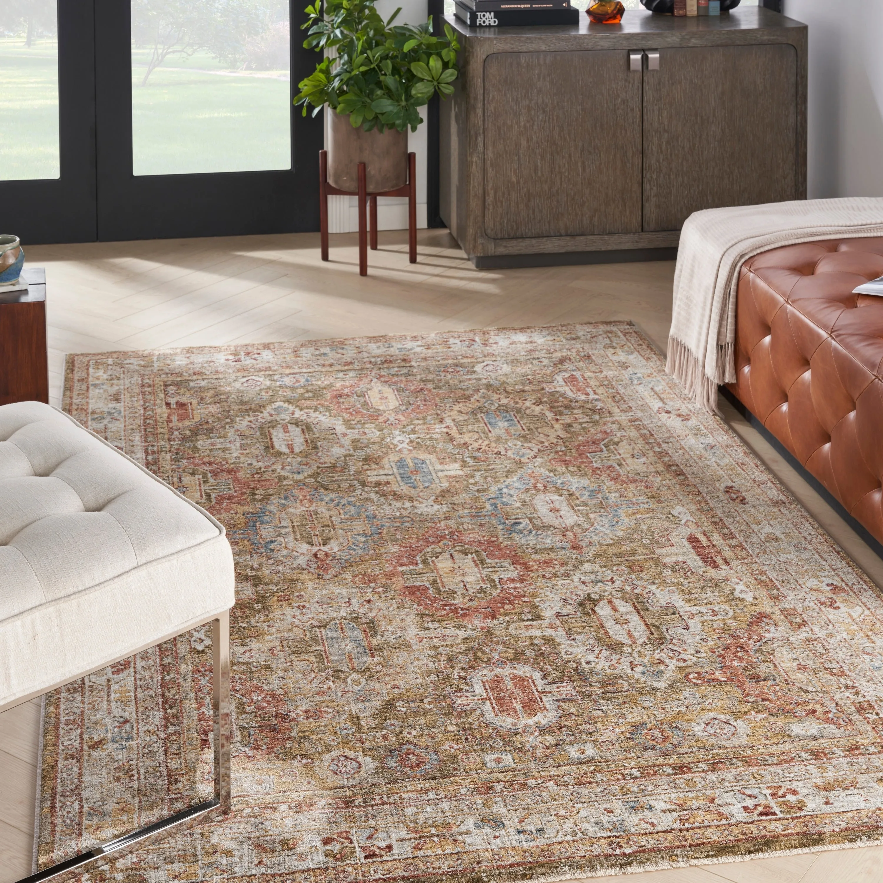 Nourison Petra Traditional Vintage Persian Area Rug