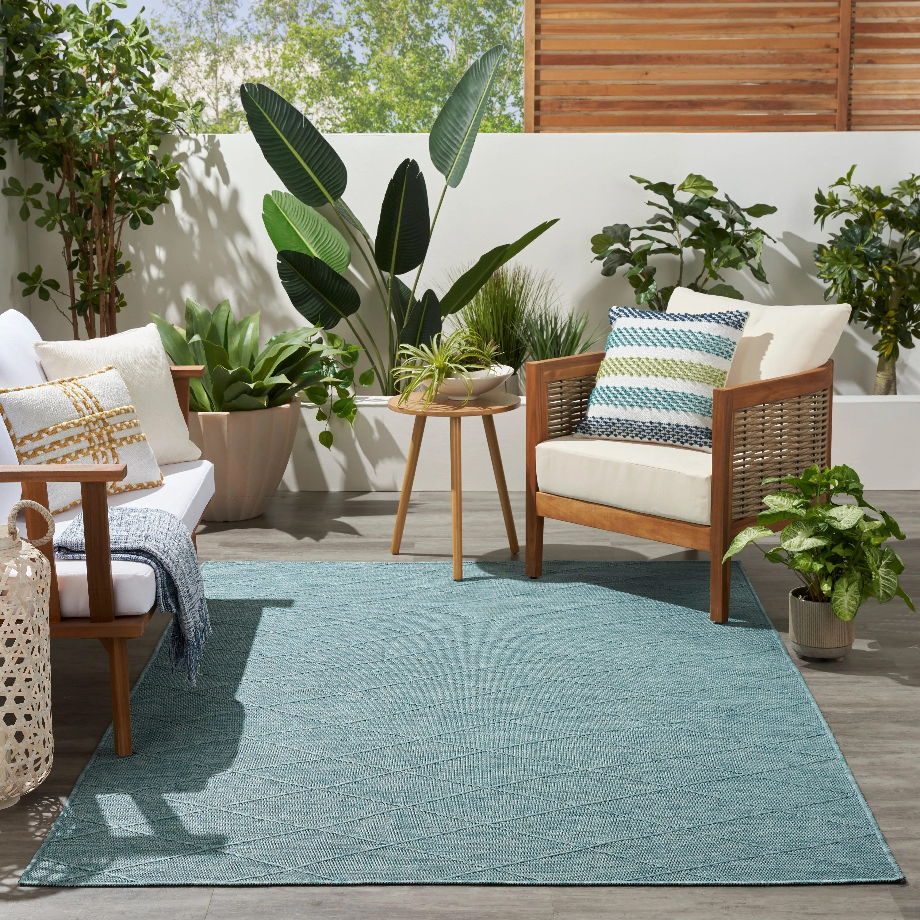Nourison Practical Solutions Indoor/Outdoor Geometric Area Rug