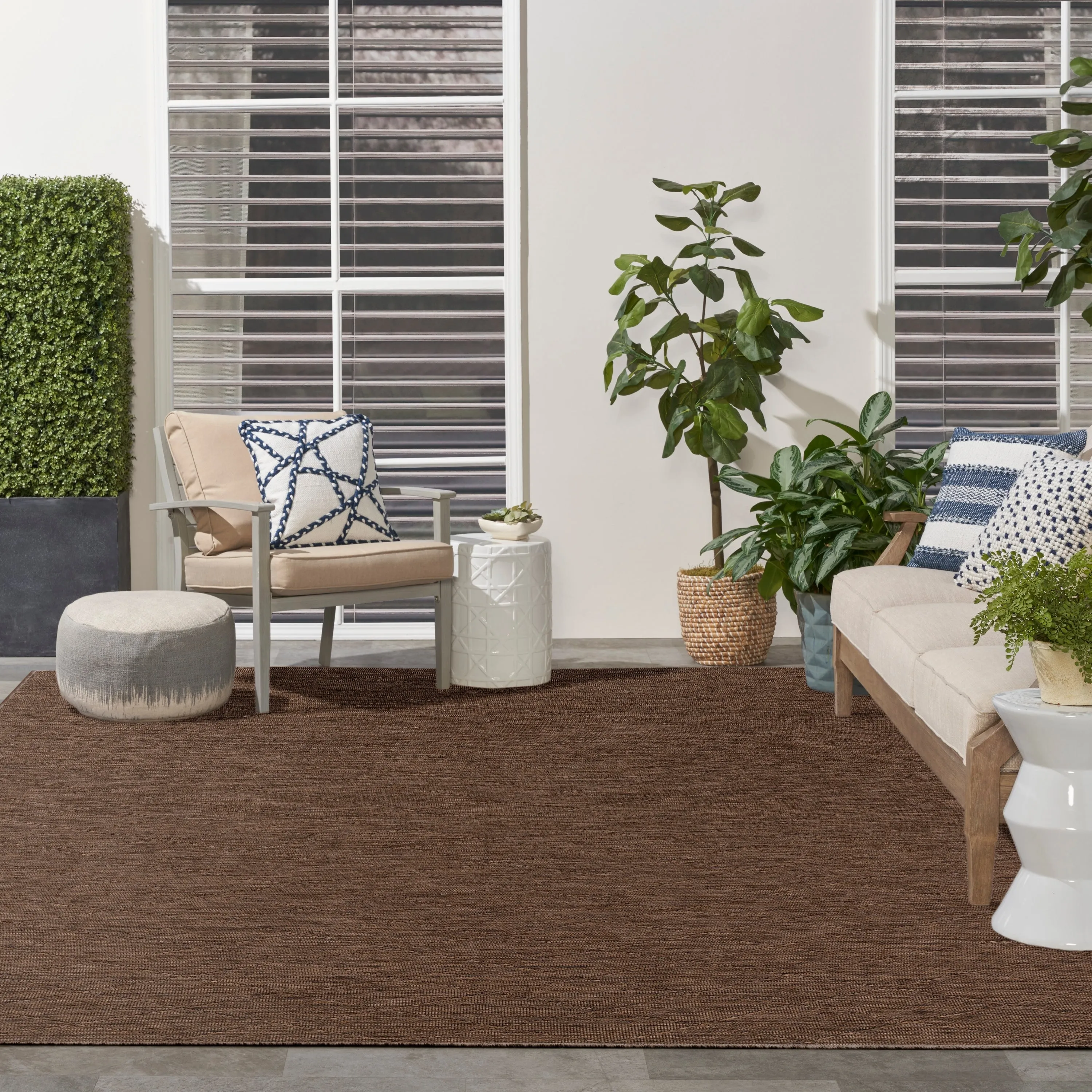 Nourison Practical Solutions Indoor/Outdoor Geometric Area Rug