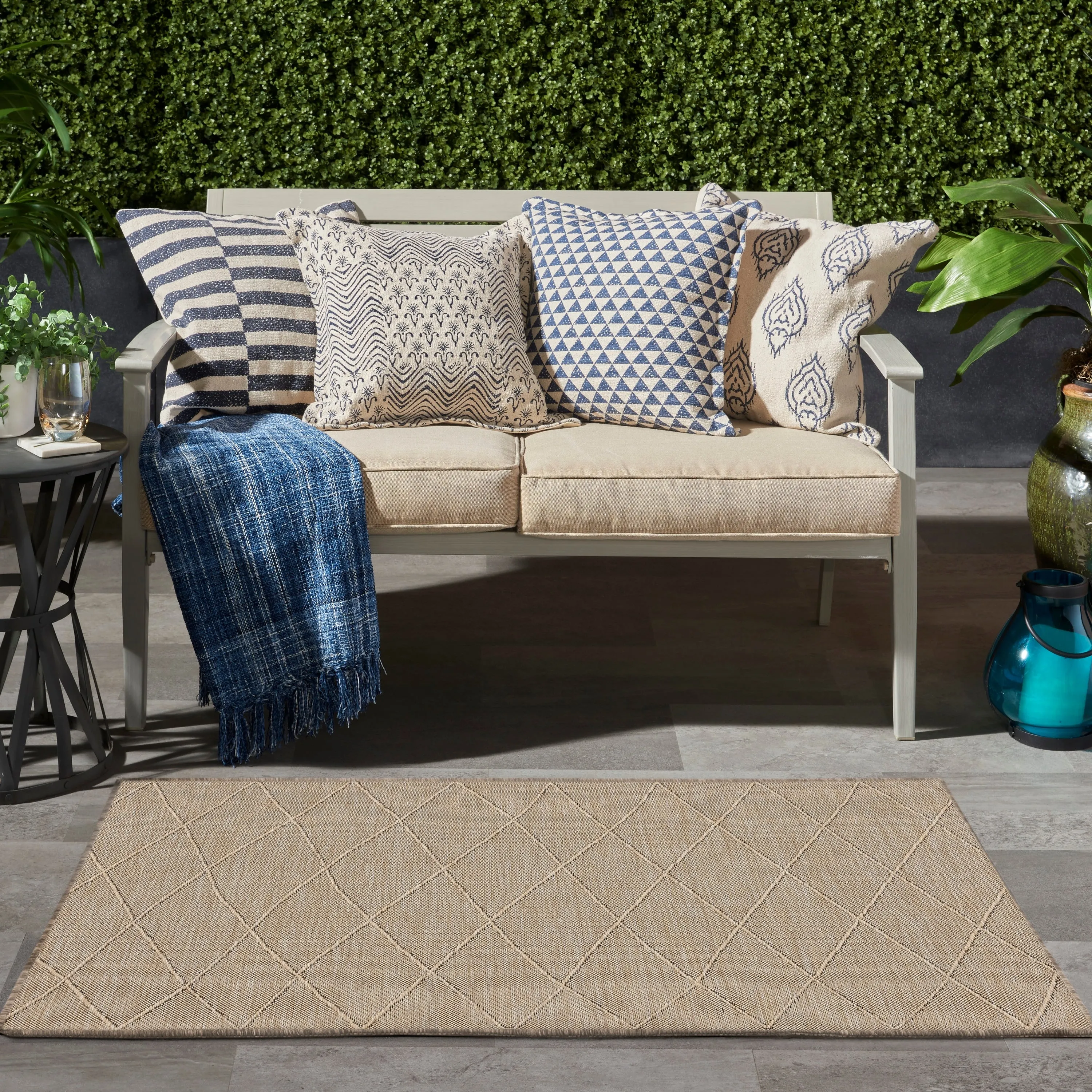 Nourison Practical Solutions Indoor/Outdoor Geometric Area Rug