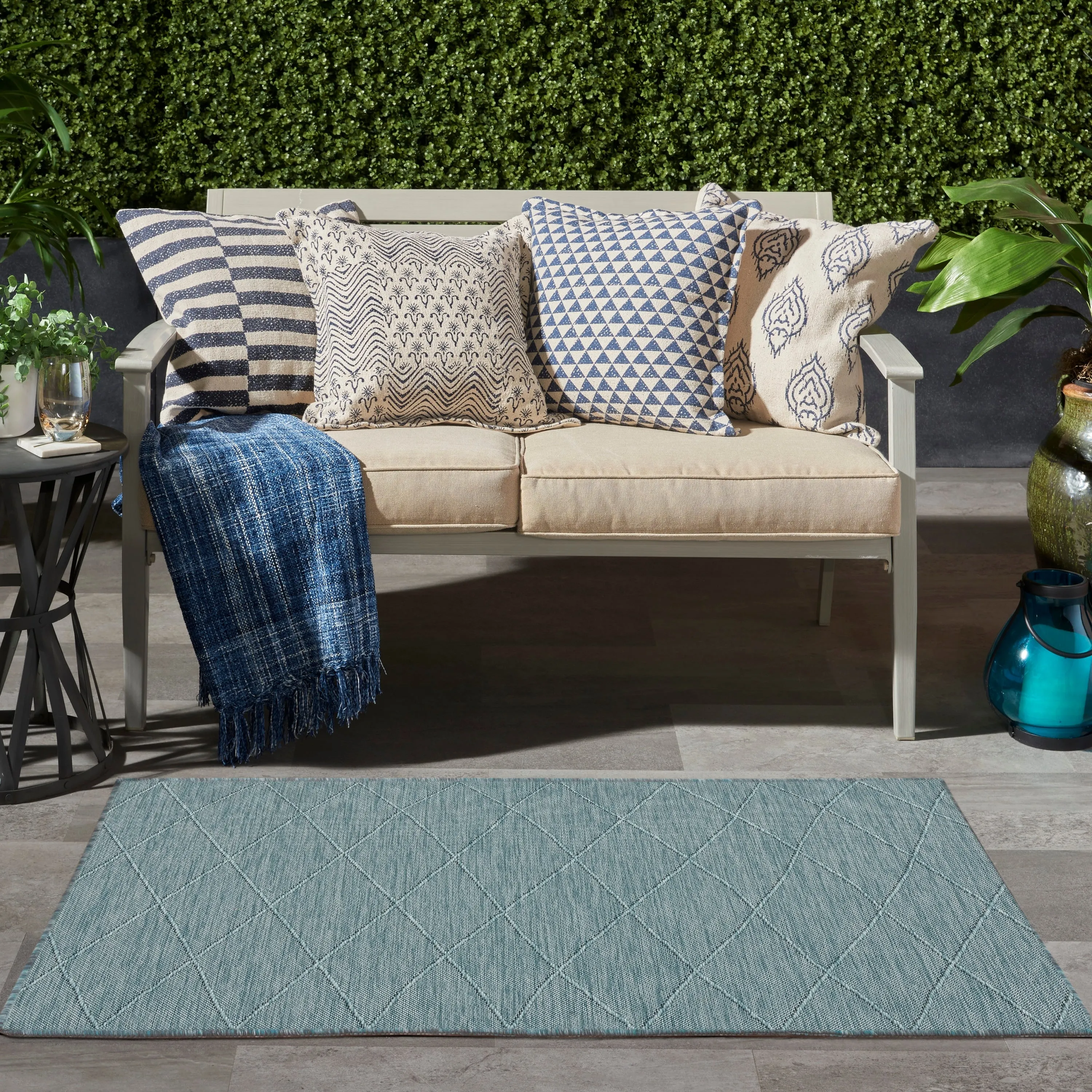 Nourison Practical Solutions Indoor/Outdoor Geometric Area Rug