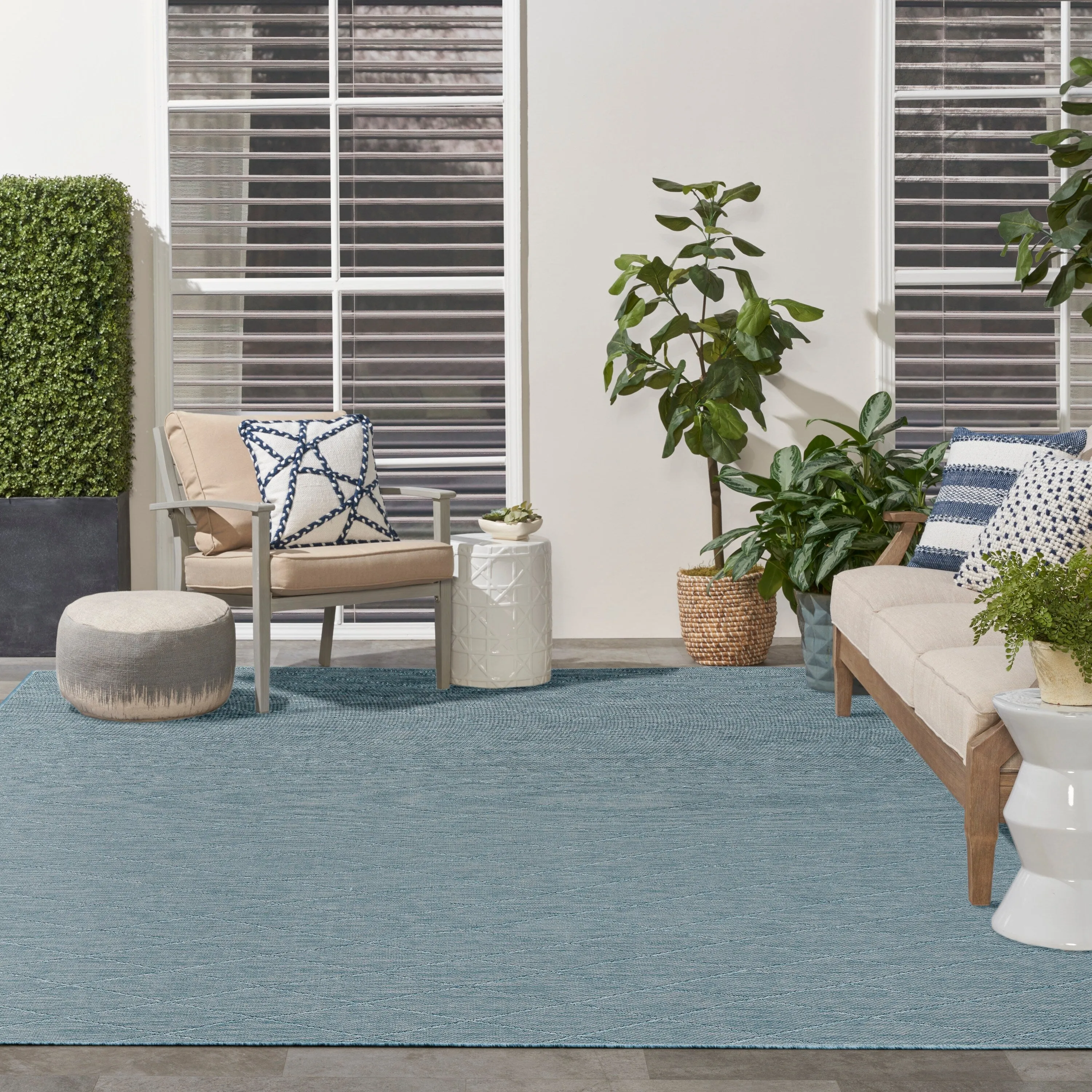 Nourison Practical Solutions Indoor/Outdoor Geometric Area Rug