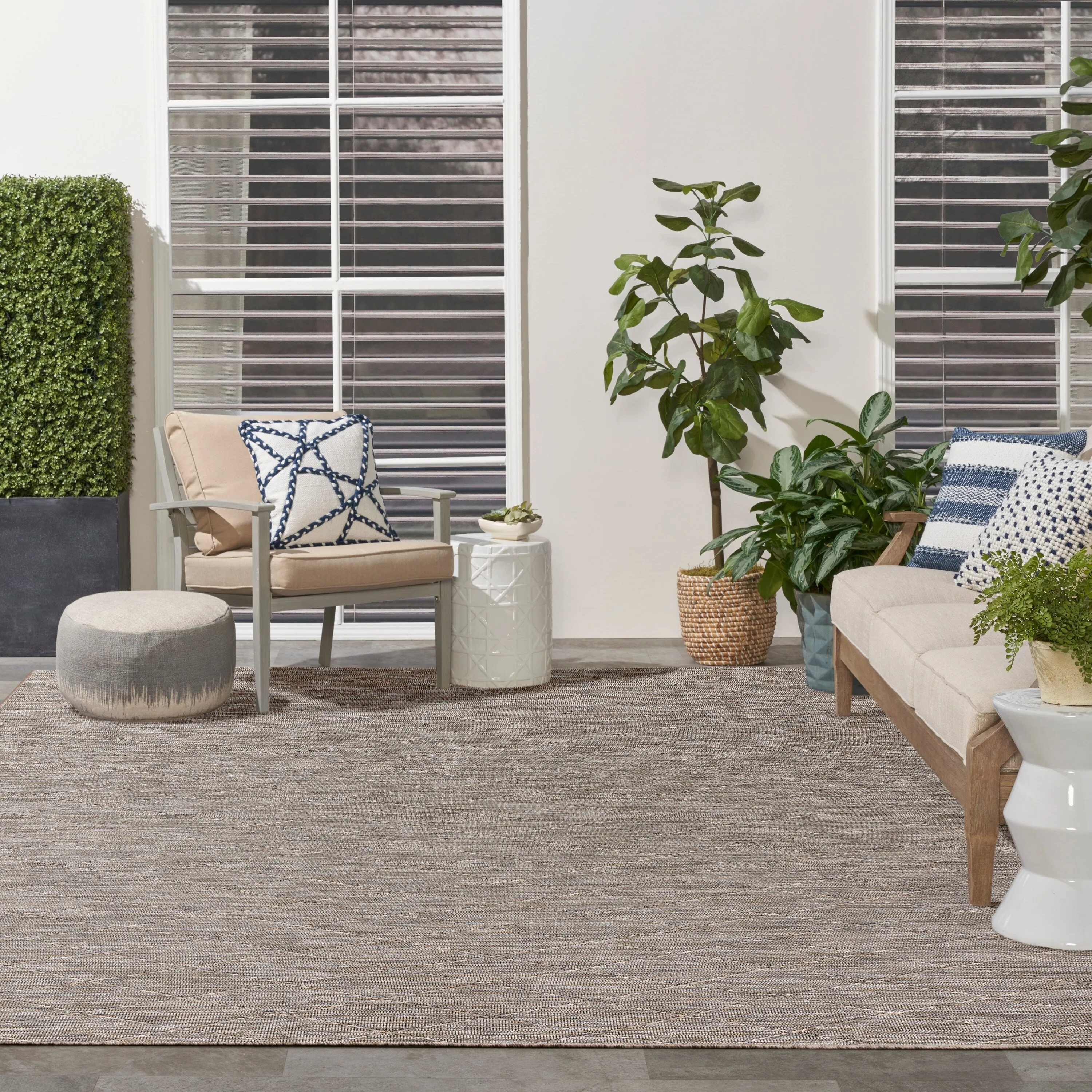 Nourison Practical Solutions Indoor/Outdoor Geometric Area Rug
