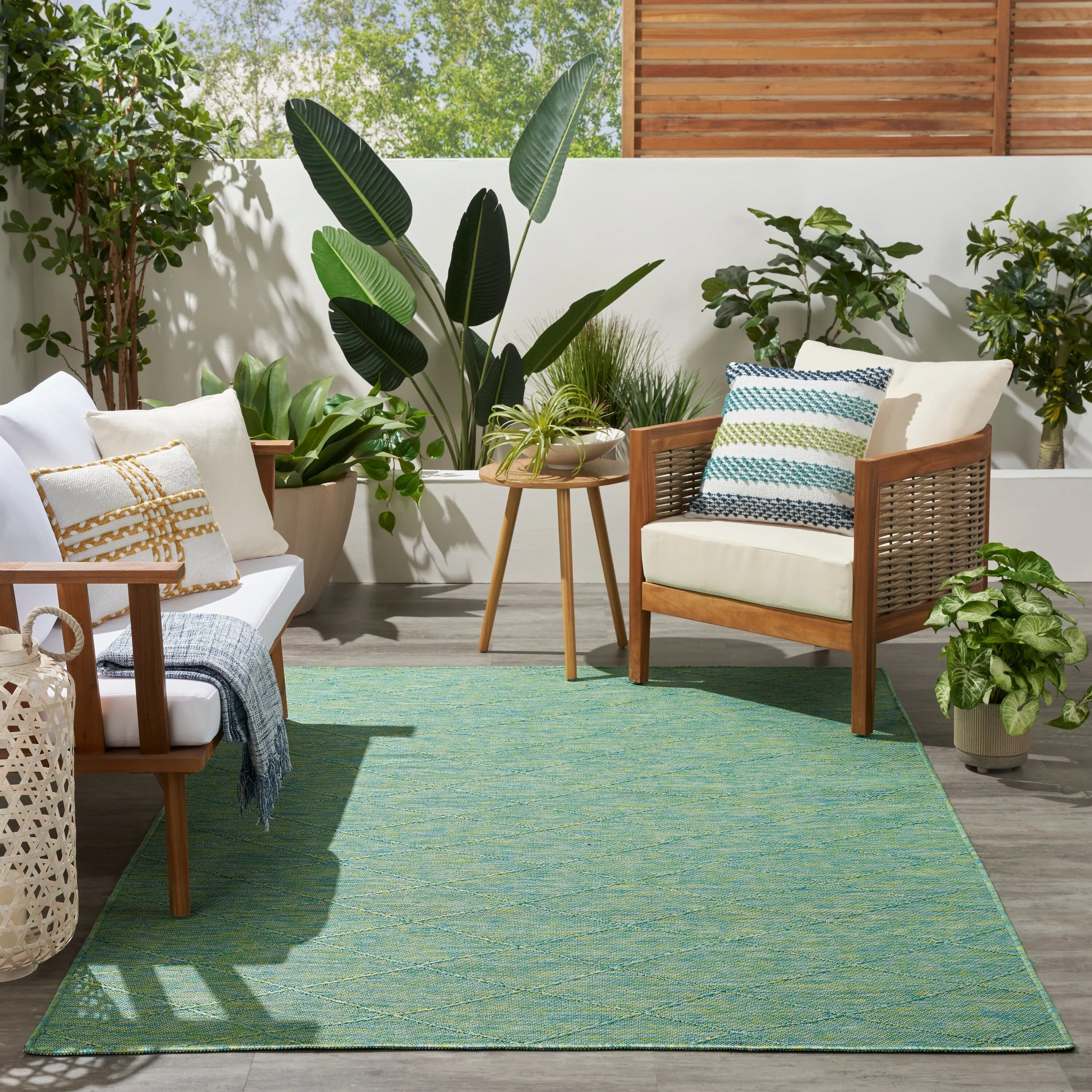 Nourison Practical Solutions Indoor/Outdoor Geometric Area Rug