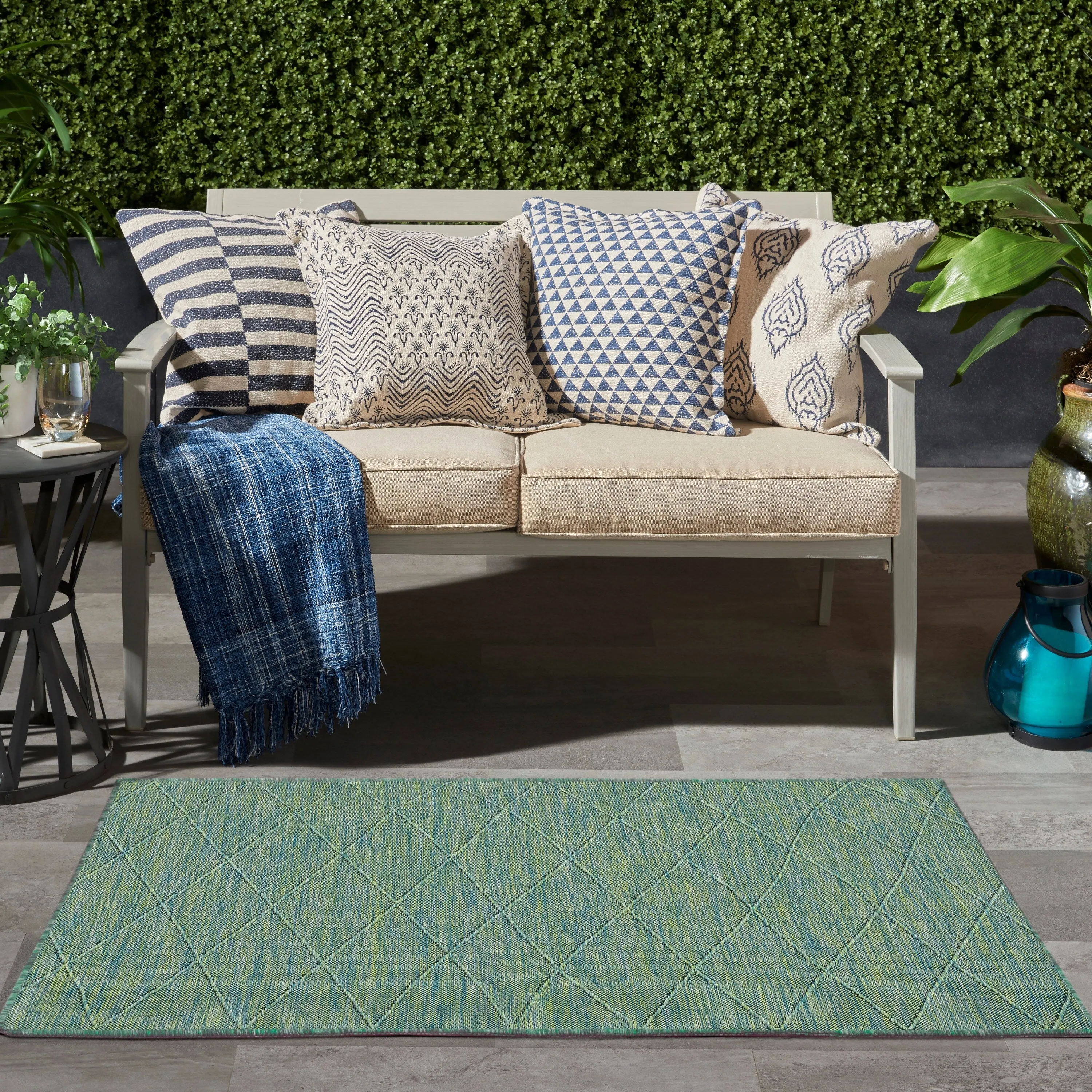 Nourison Practical Solutions Indoor/Outdoor Geometric Area Rug
