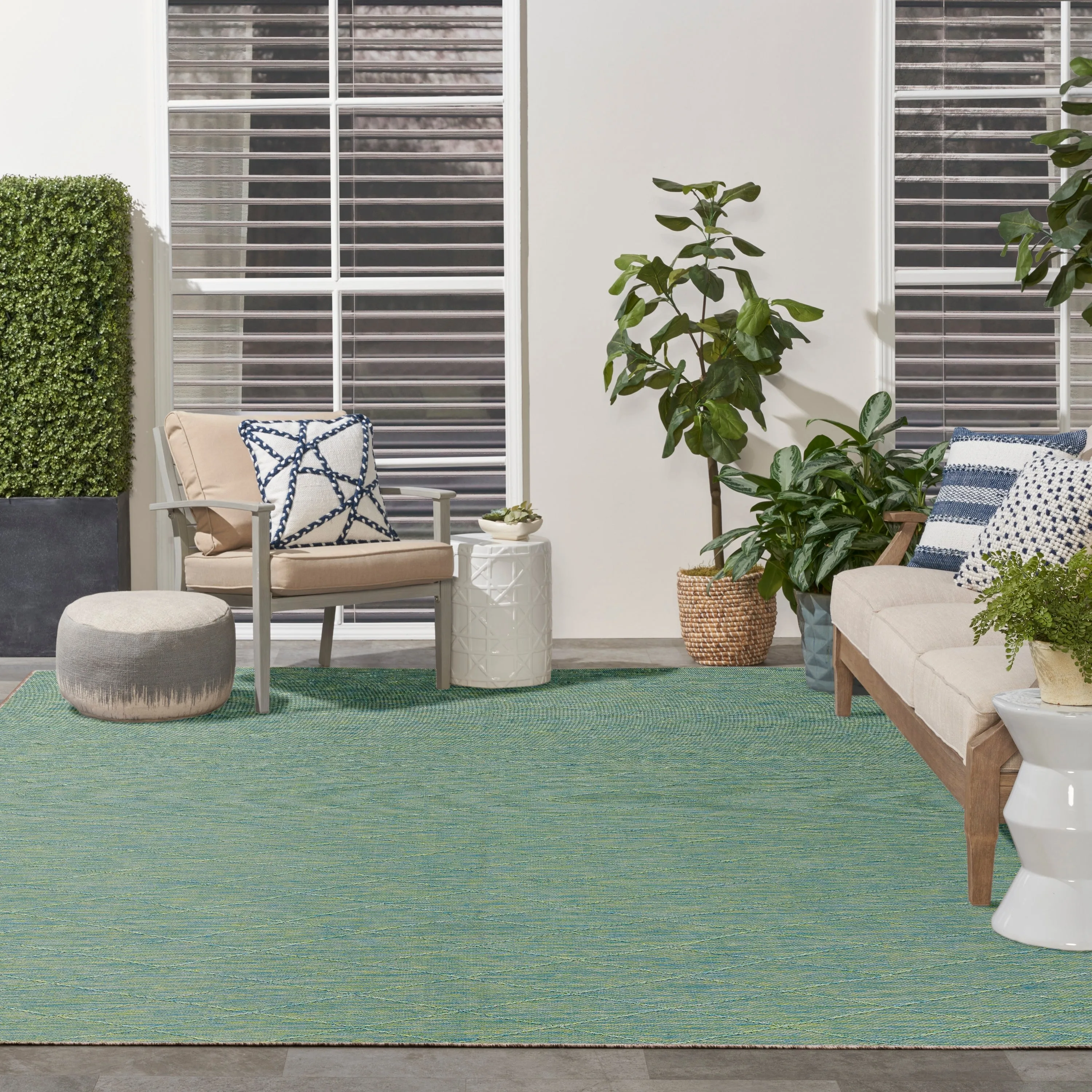 Nourison Practical Solutions Indoor/Outdoor Geometric Area Rug