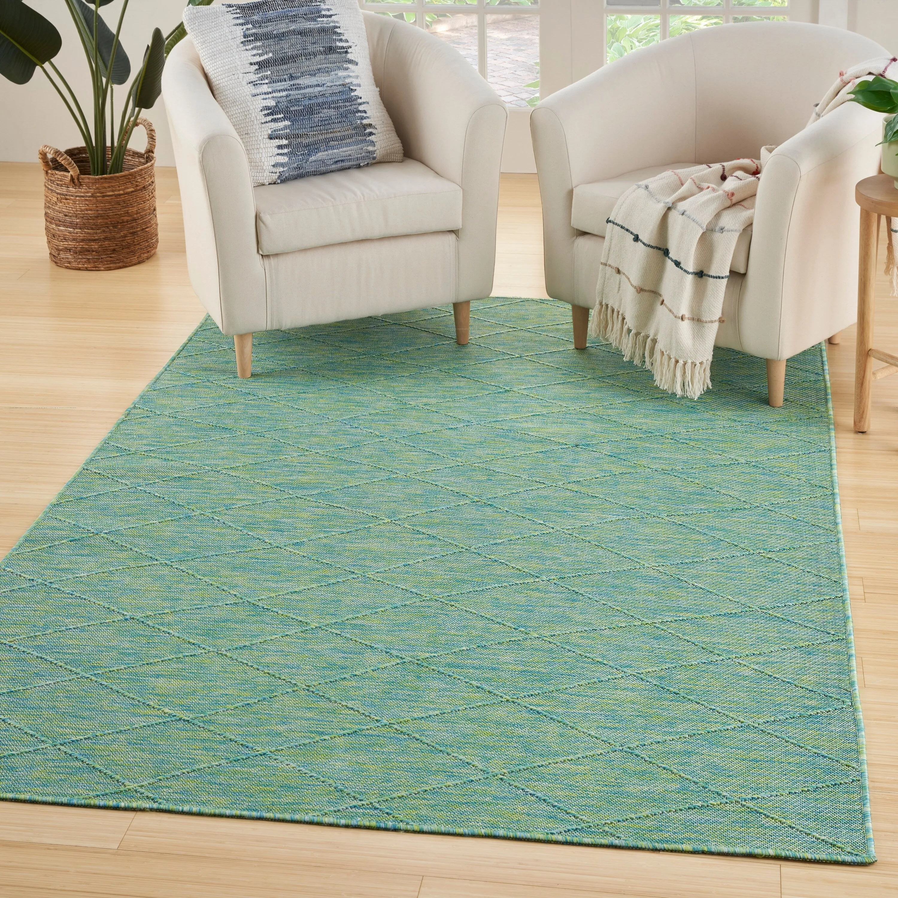 Nourison Practical Solutions Indoor/Outdoor Geometric Area Rug