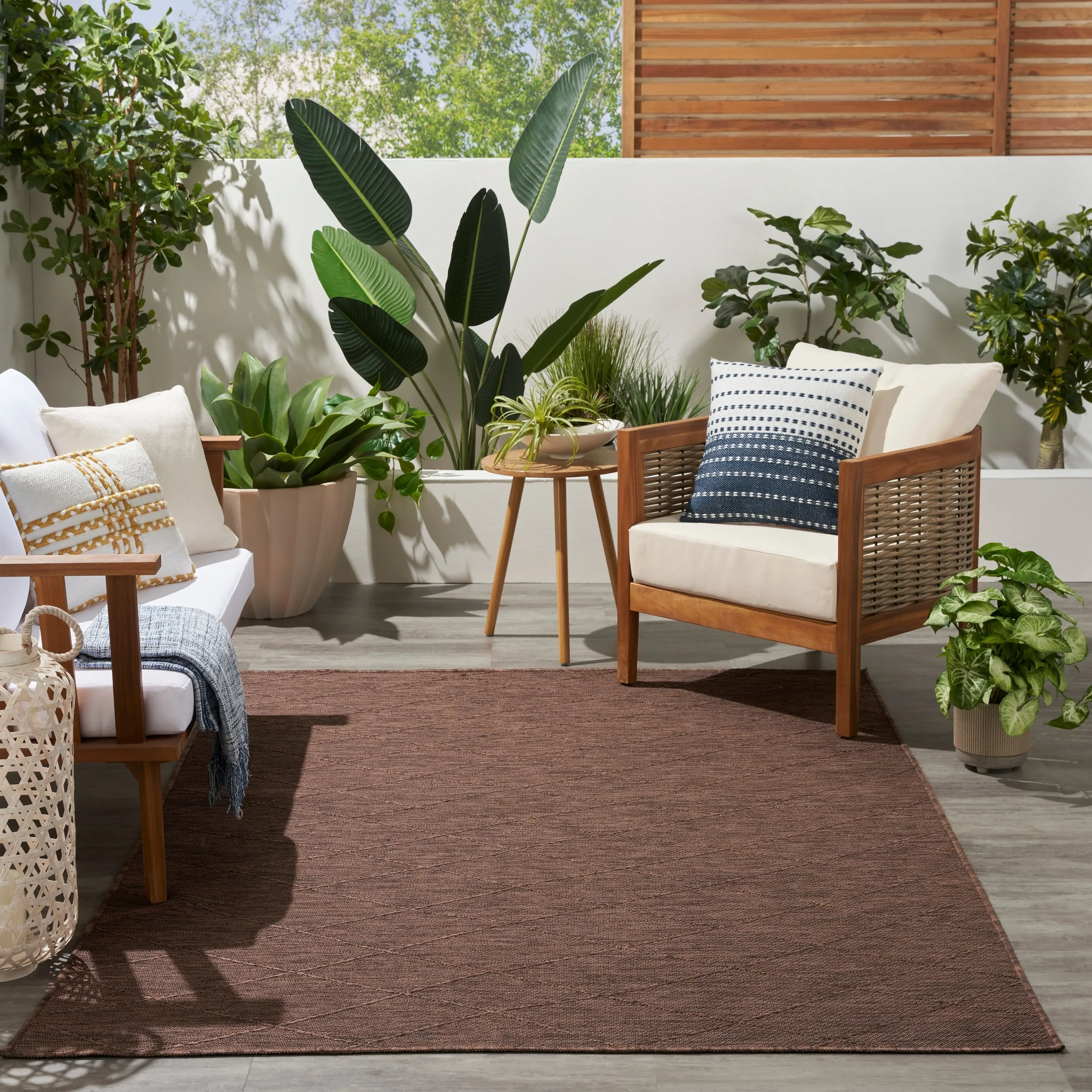 Nourison Practical Solutions Indoor/Outdoor Geometric Area Rug