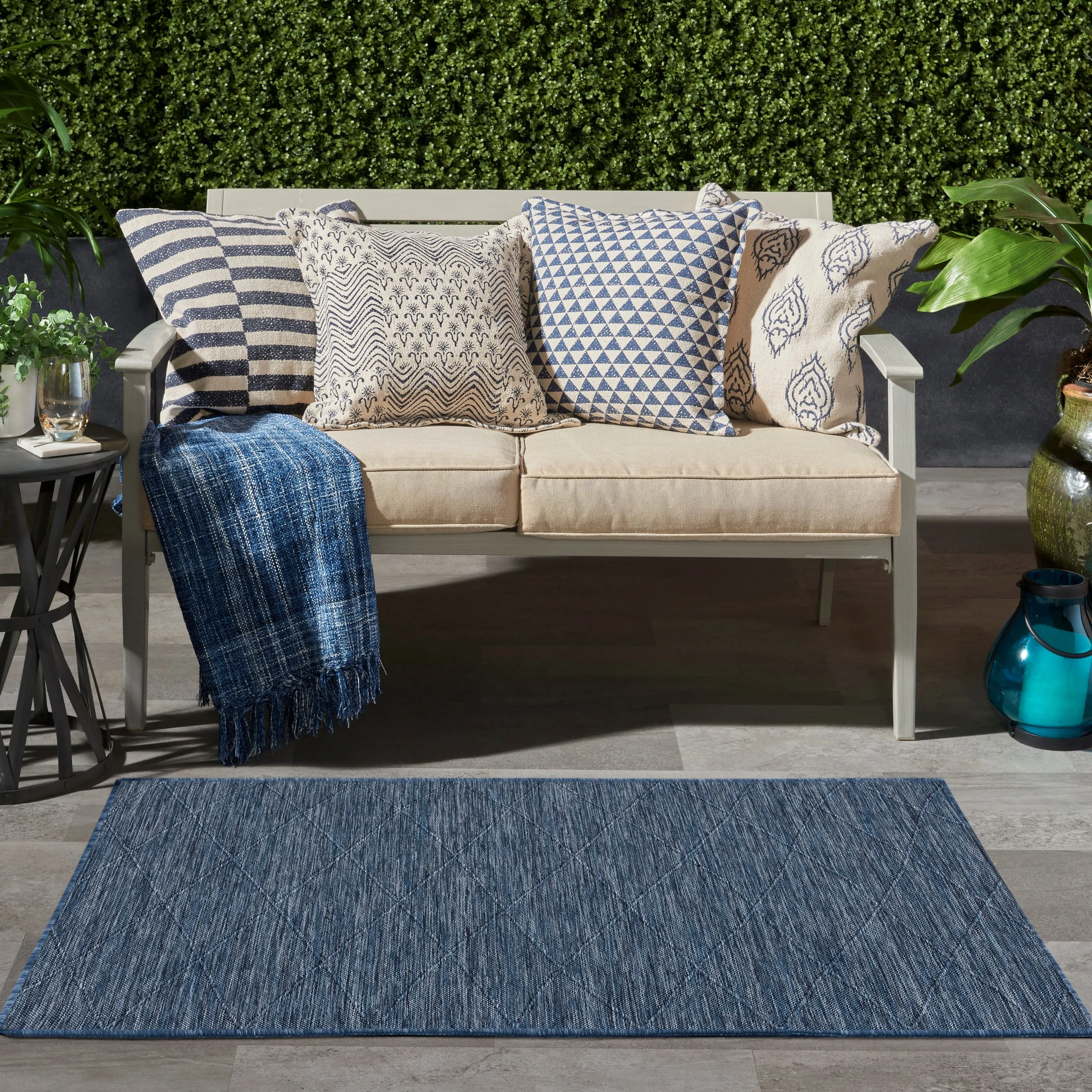 Nourison Practical Solutions Indoor/Outdoor Geometric Area Rug