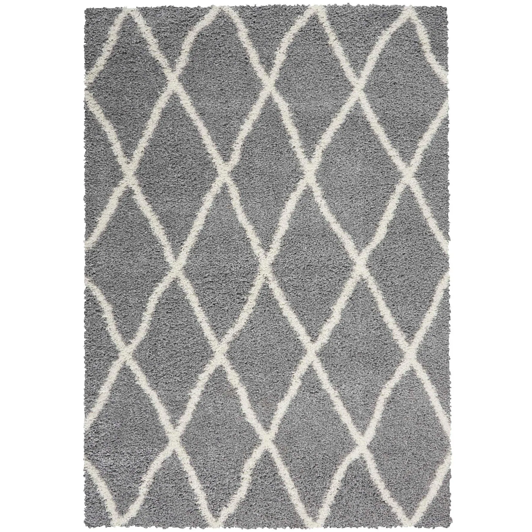 Nourison Shangri-La Geometric Trellis Lattice Shag Rug