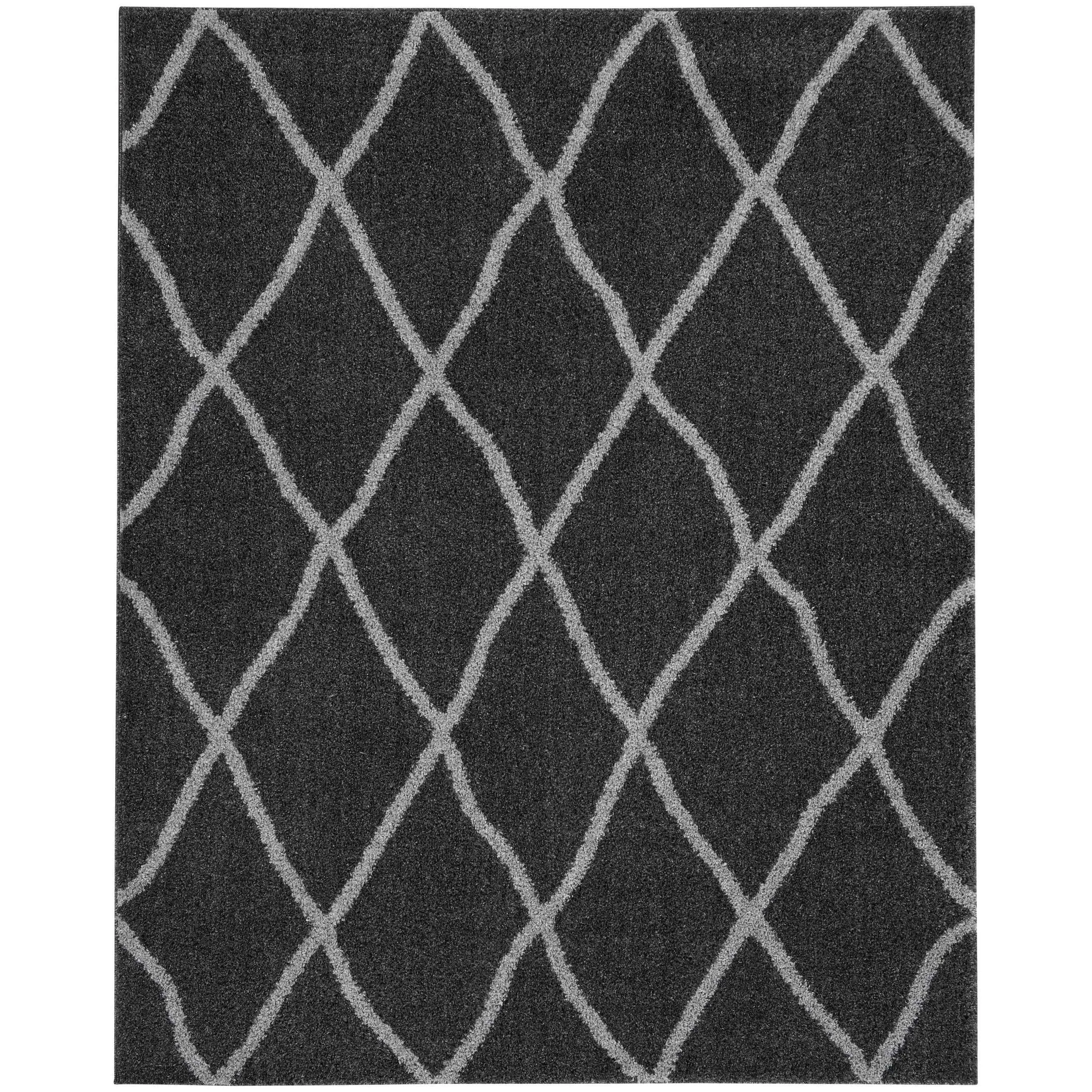 Nourison Shangri-La Geometric Trellis Lattice Shag Rug
