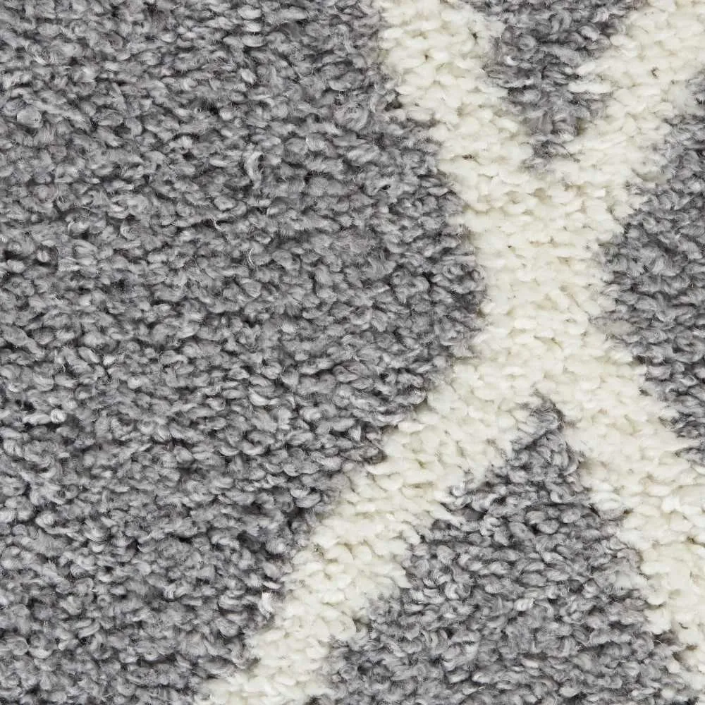Nourison Shangri-La Geometric Trellis Lattice Shag Rug