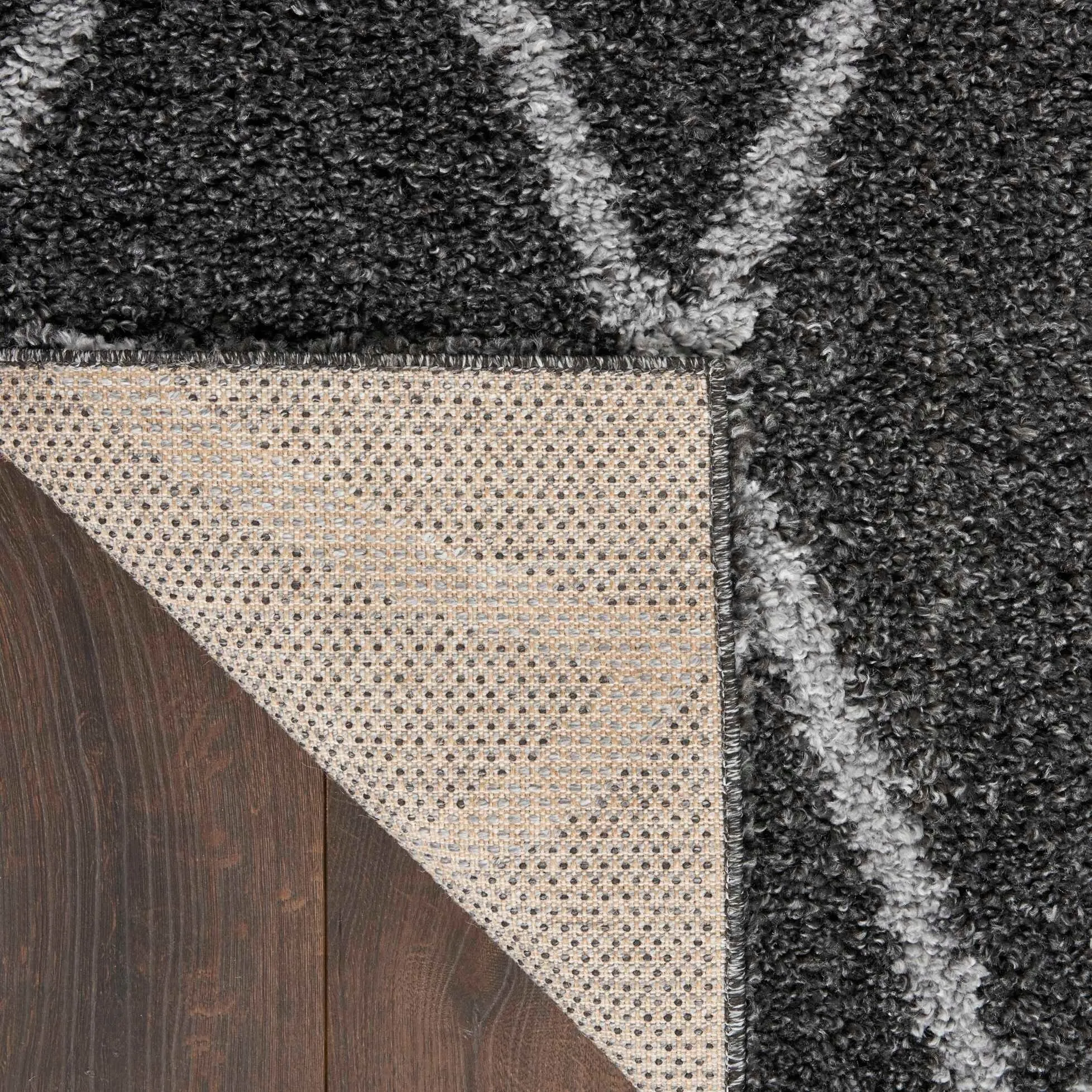 Nourison Shangri-La Geometric Trellis Lattice Shag Rug