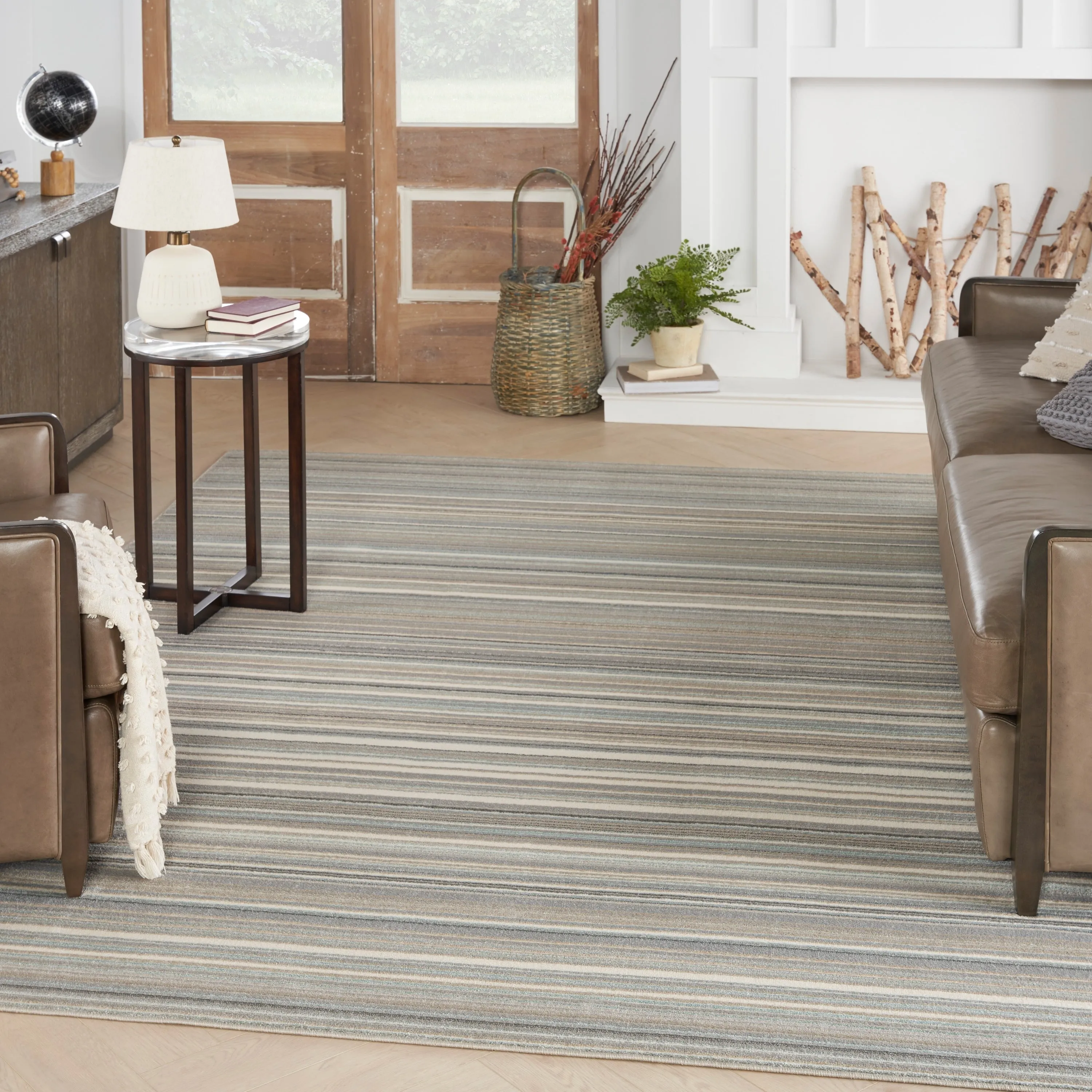 Nourison Soma Contemporary Linear Area Rug