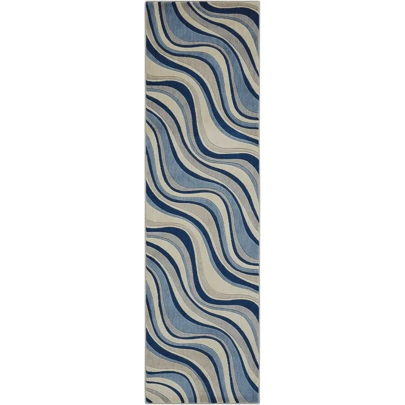 Nourison Somerset Modern Transitional Wave Area Rug