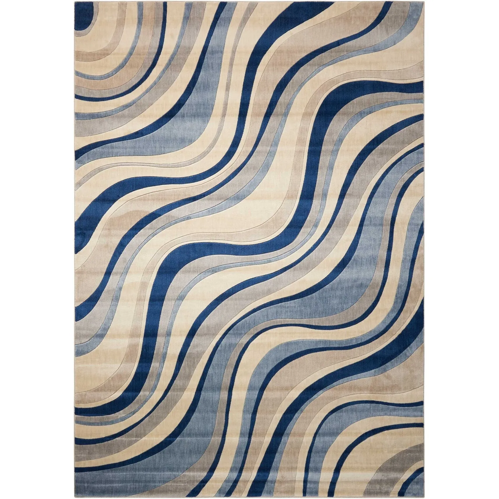 Nourison Somerset Modern Transitional Wave Area Rug