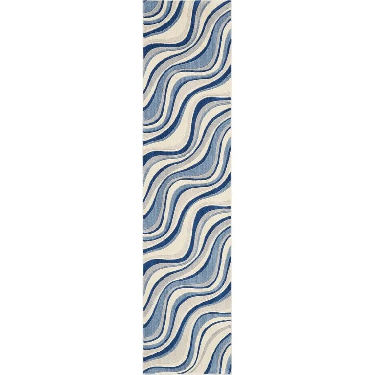 Nourison Somerset Modern Transitional Wave Area Rug