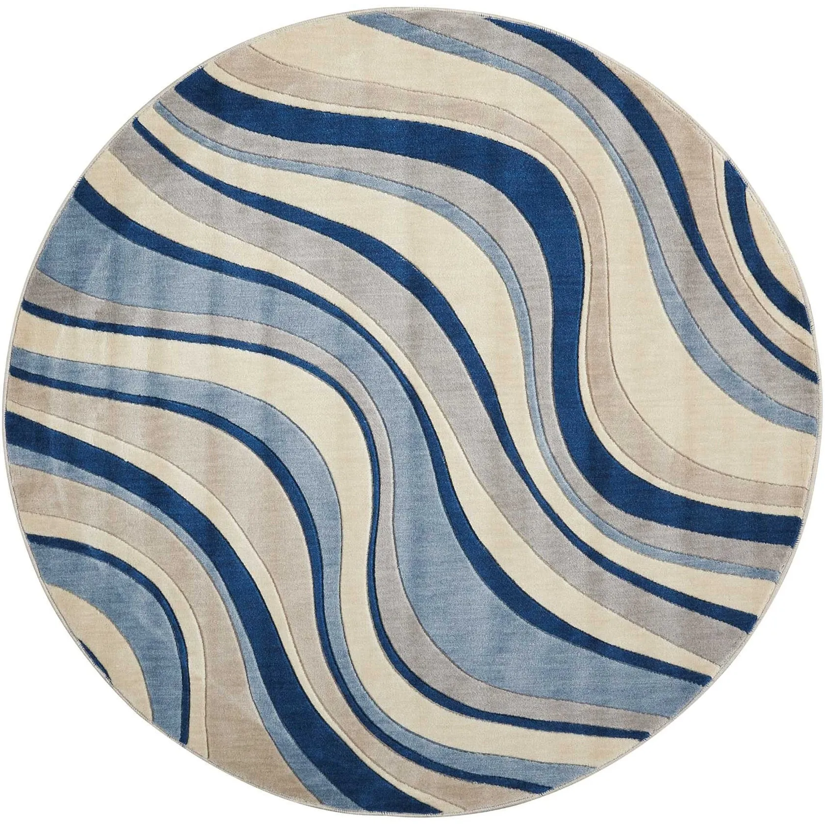Nourison Somerset Modern Transitional Wave Area Rug