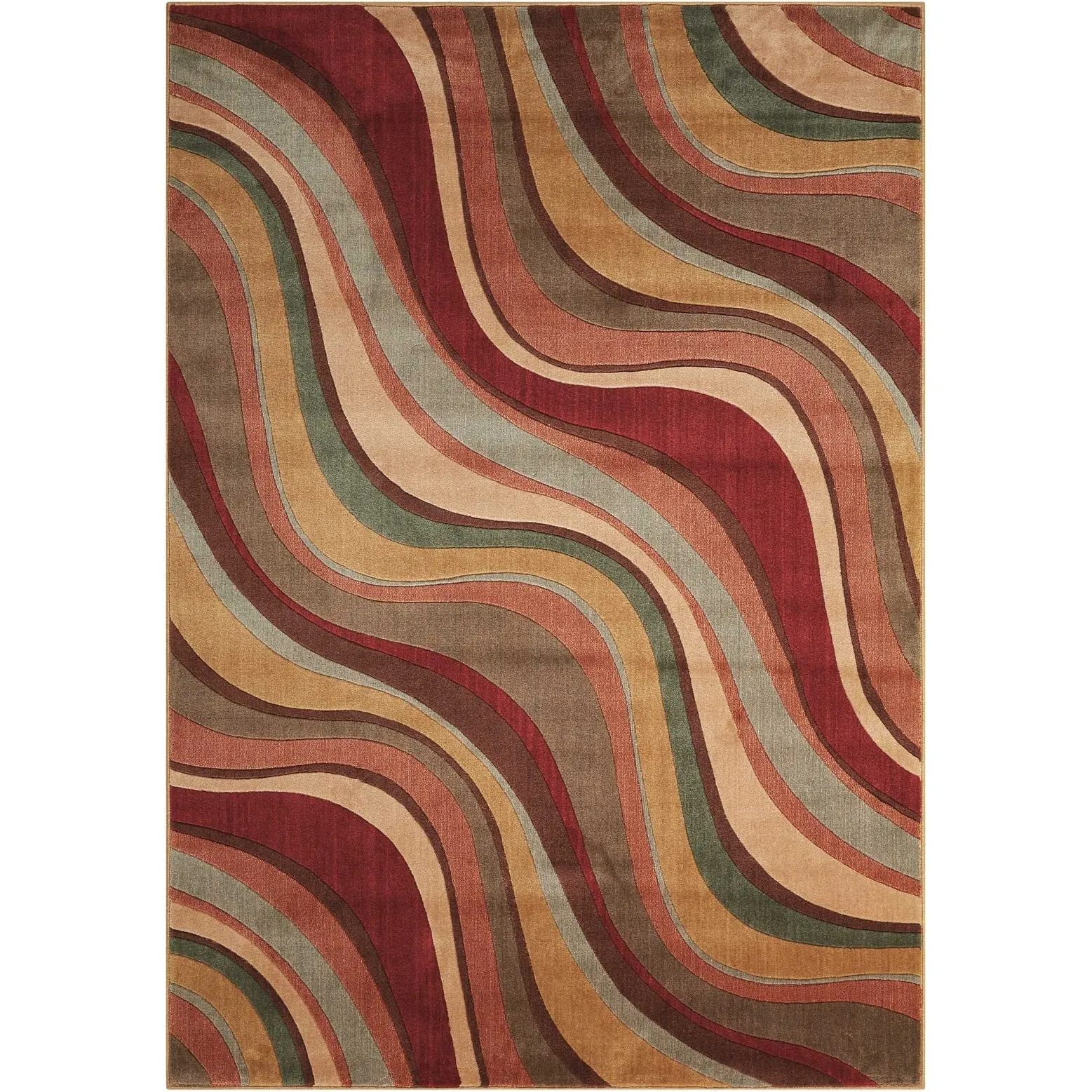 Nourison Somerset Modern Transitional Wave Area Rug