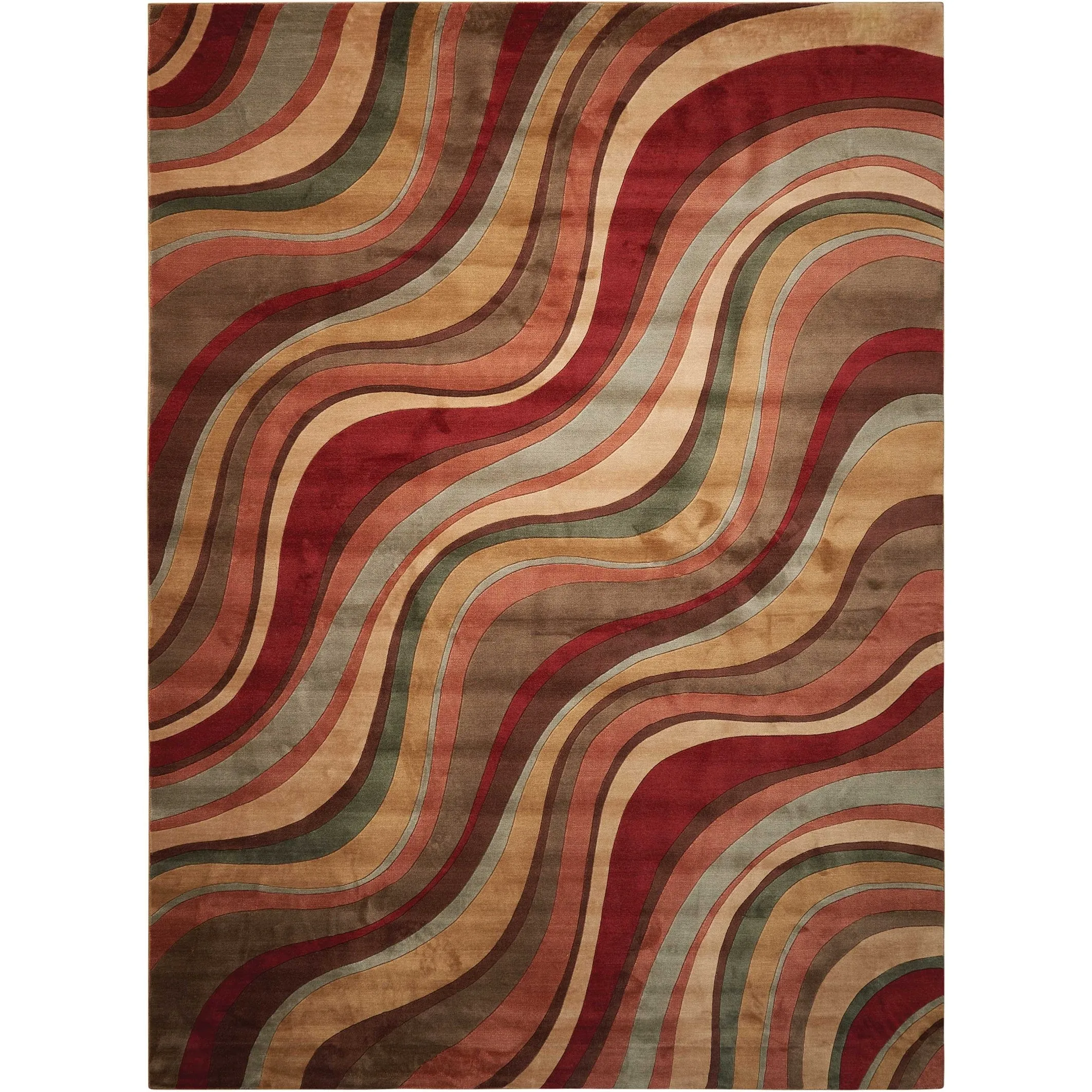 Nourison Somerset Modern Transitional Wave Area Rug