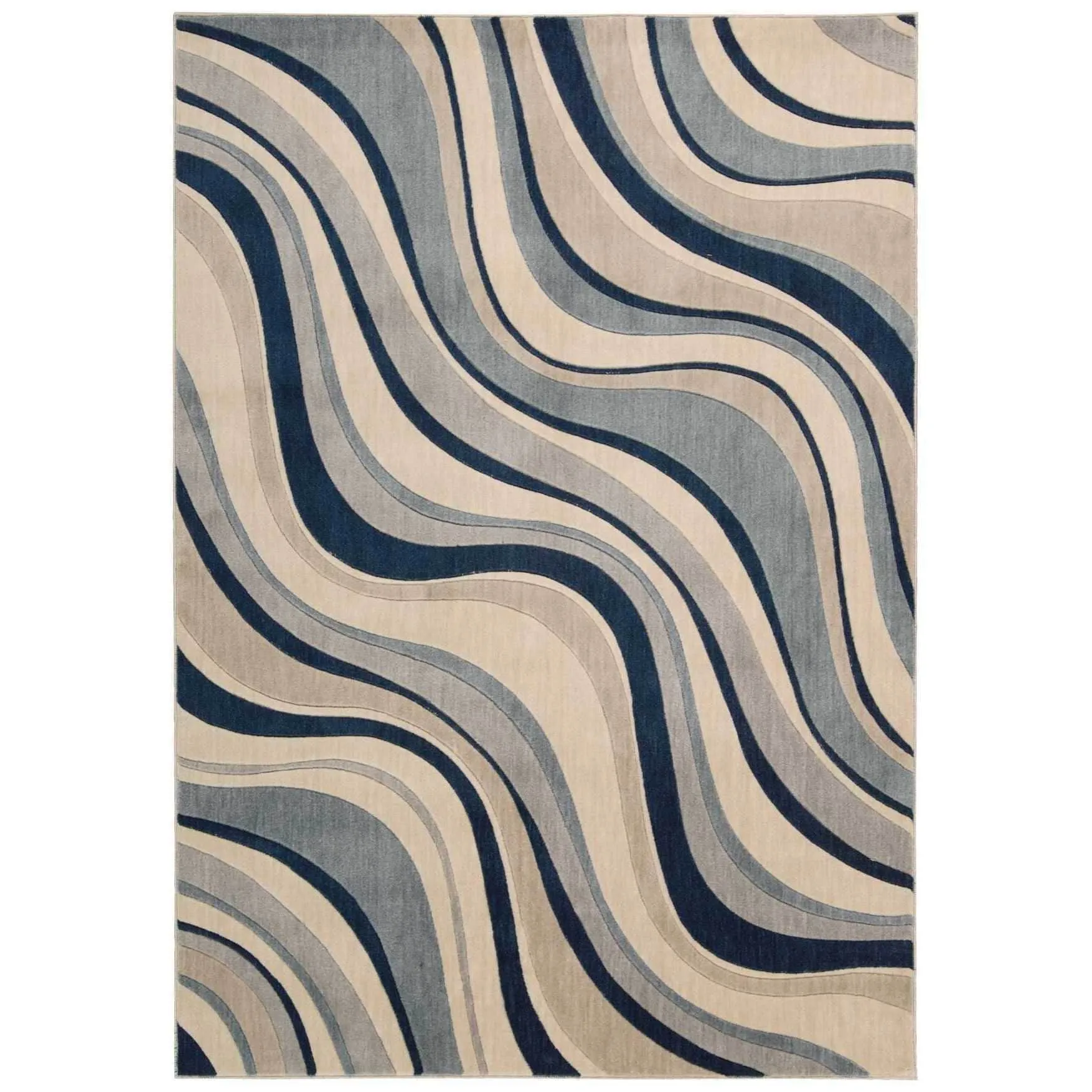 Nourison Somerset Modern Transitional Wave Area Rug